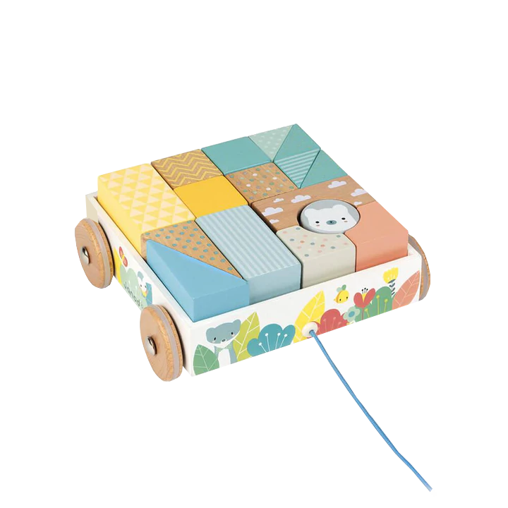 Pure Pull-Along Blocks Cart Blocks Janod