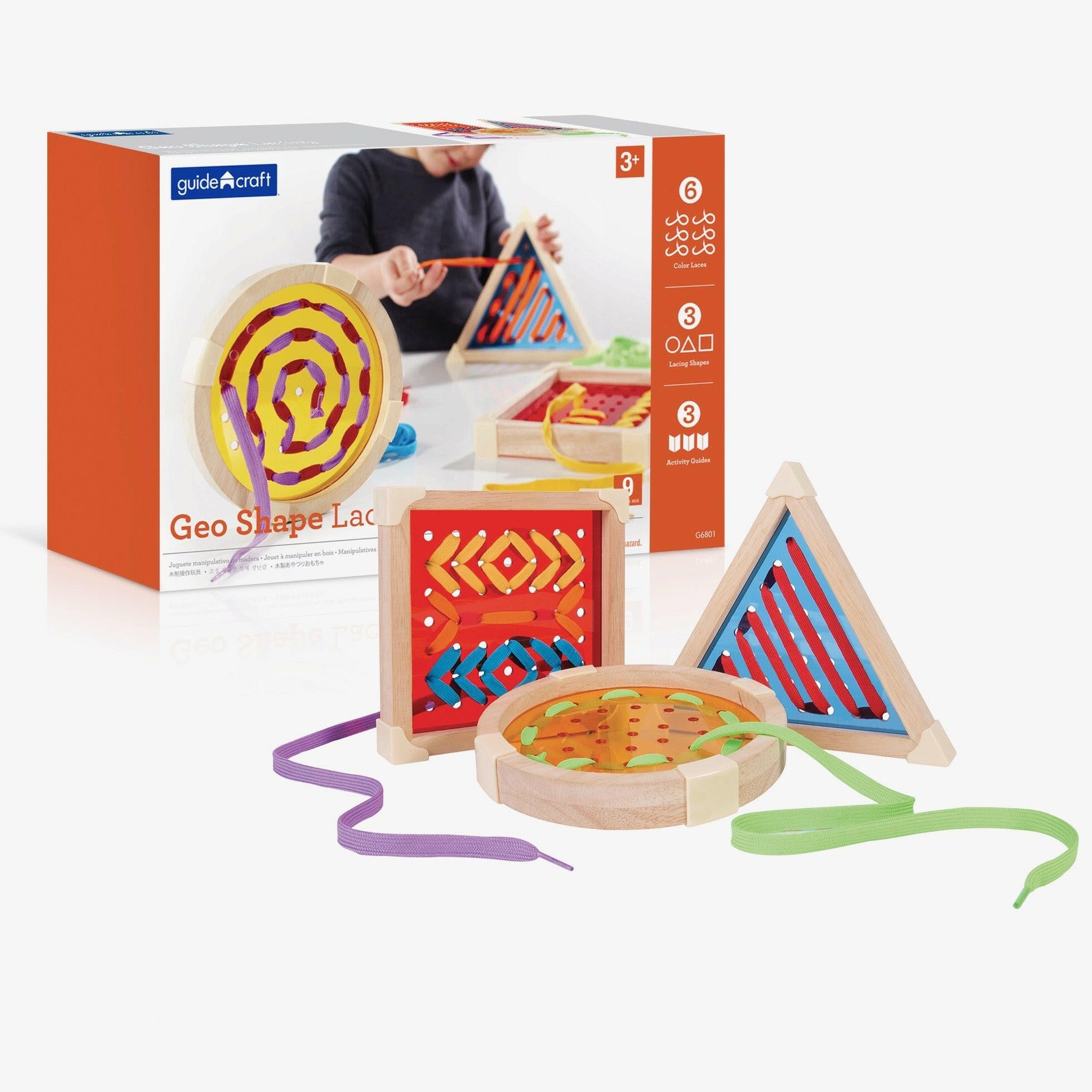 Jumbo Geo Lacing Kids Toys Guidecraft