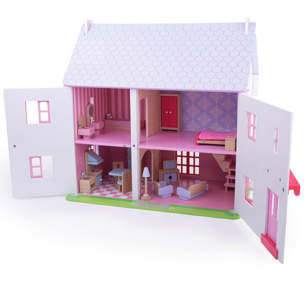 Heritage Playset Rose Cottage by Bigjigs Toys US Bigjigs Toys US