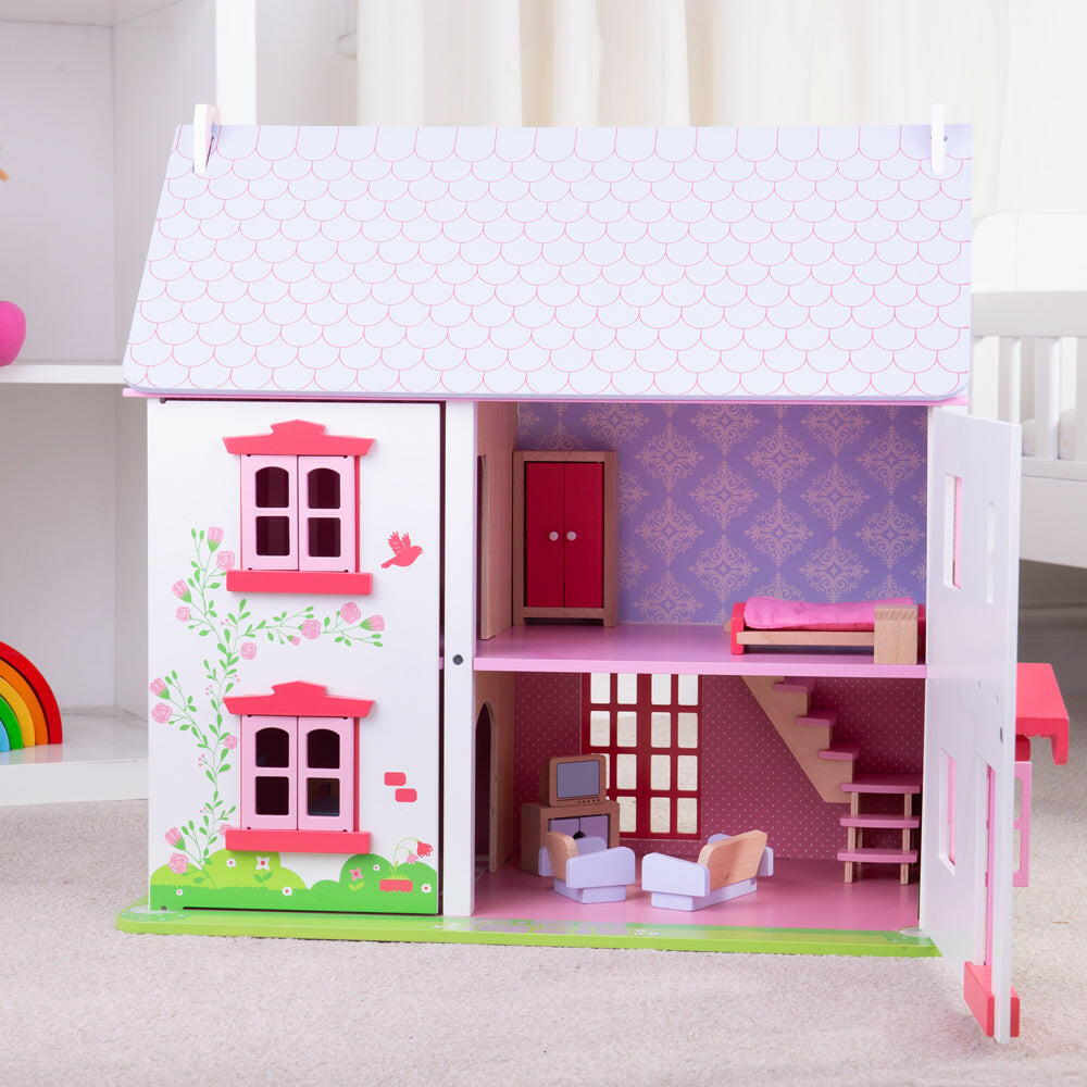 Heritage Playset Rose Cottage by Bigjigs Toys US Bigjigs Toys US