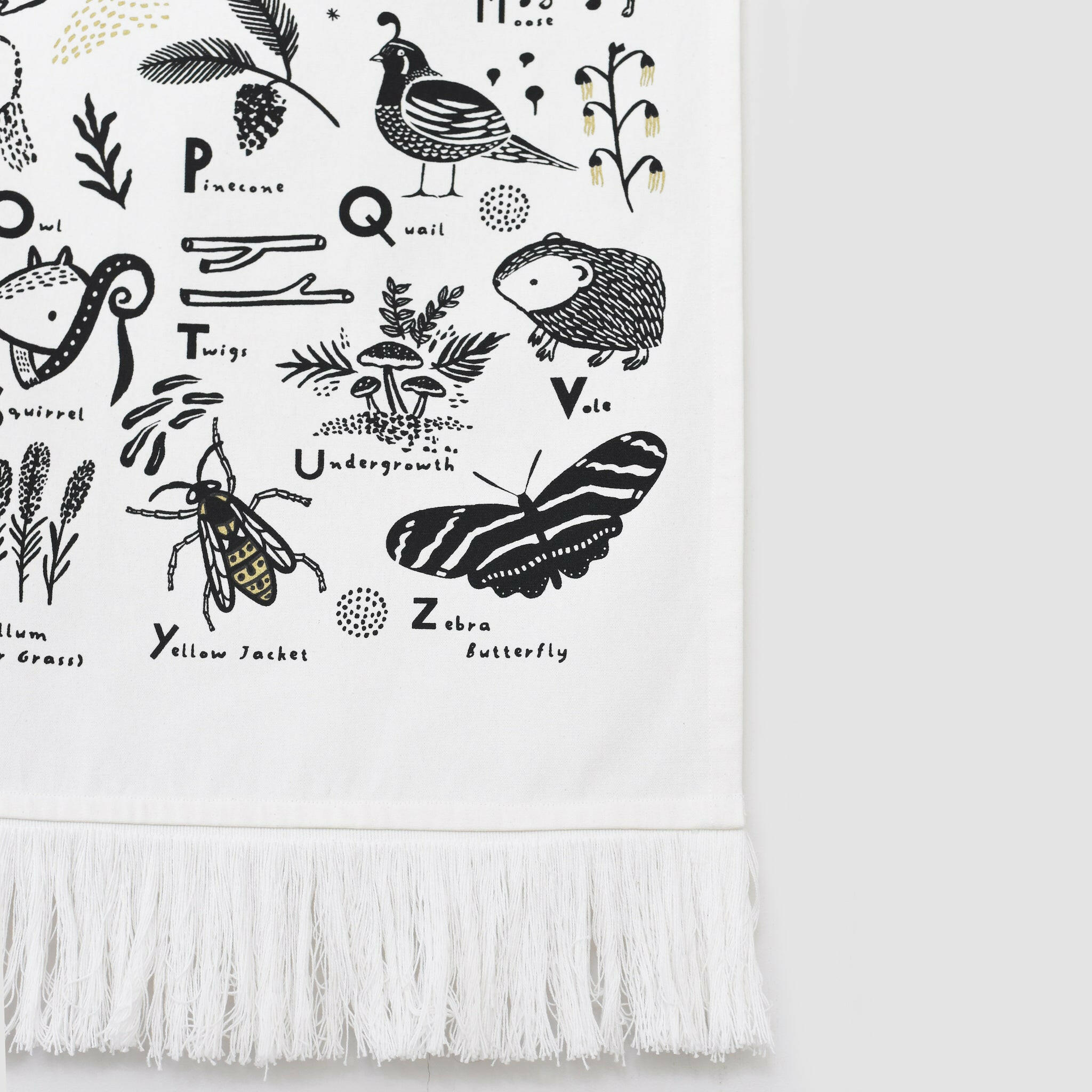 Woodland Alphabet Printed Tapestry Decor Wee Gallery