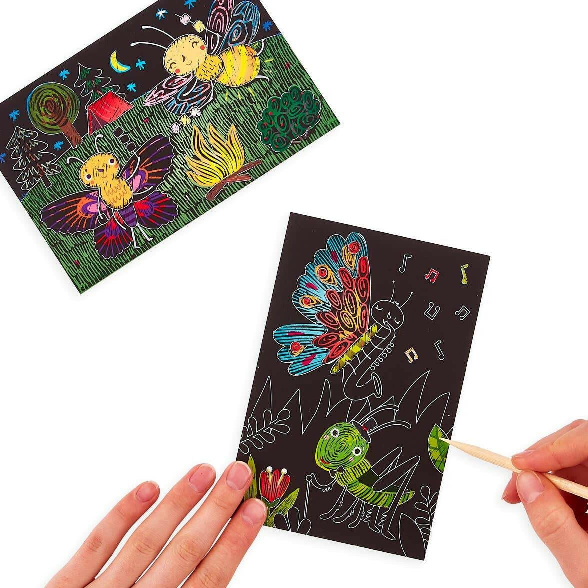 Scratch & Scribble Art Kit: Bug Buddies - 7 PC Set Art Supplies OOLY - Art & School Supplies