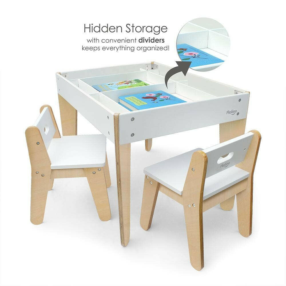 Children's Modern Storage Table & Chairs Children's Furniture P'kolino