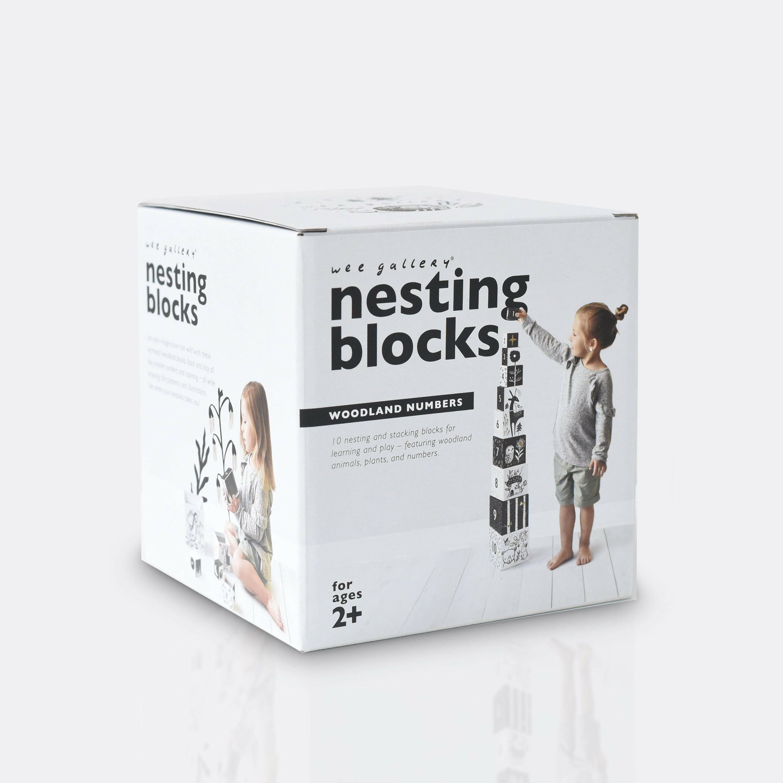 Nesting Blocks - Woodland Numbers Toys Wee Gallery