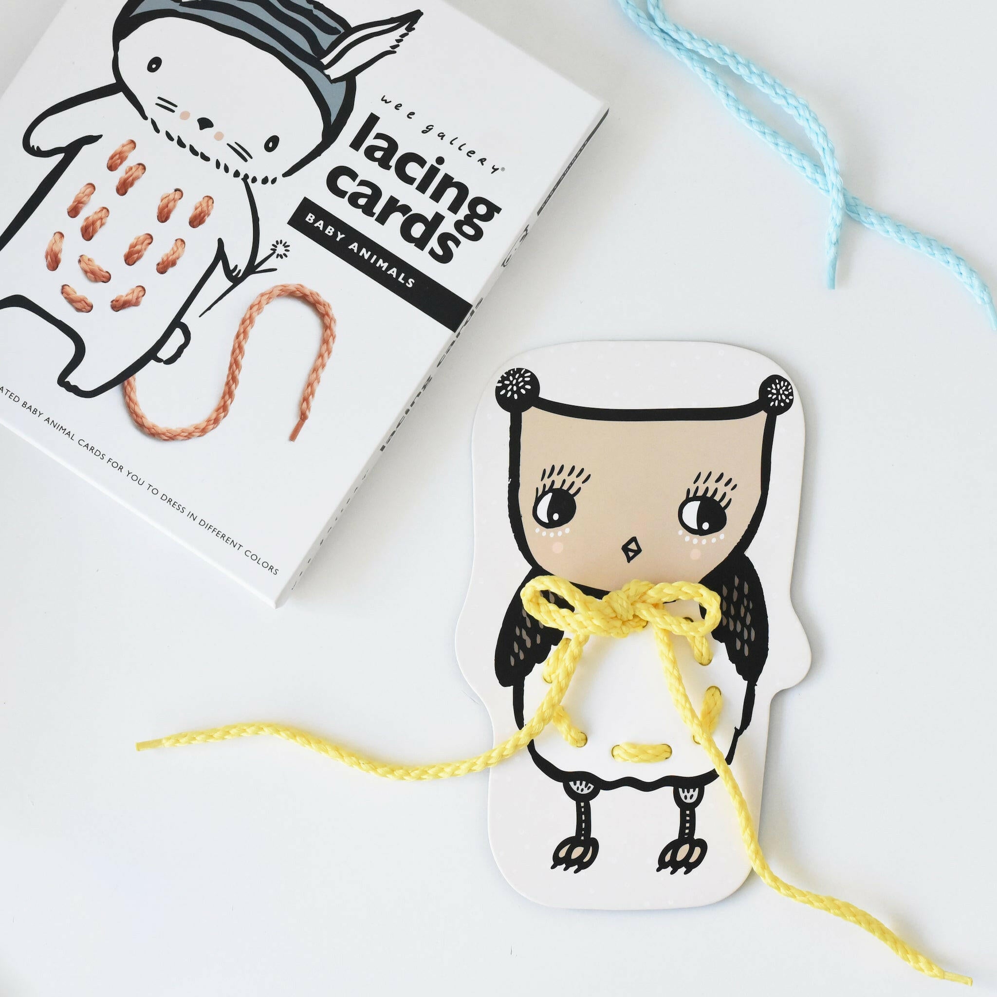 Lacing Cards - Baby Animals Learning Cards Wee Gallery