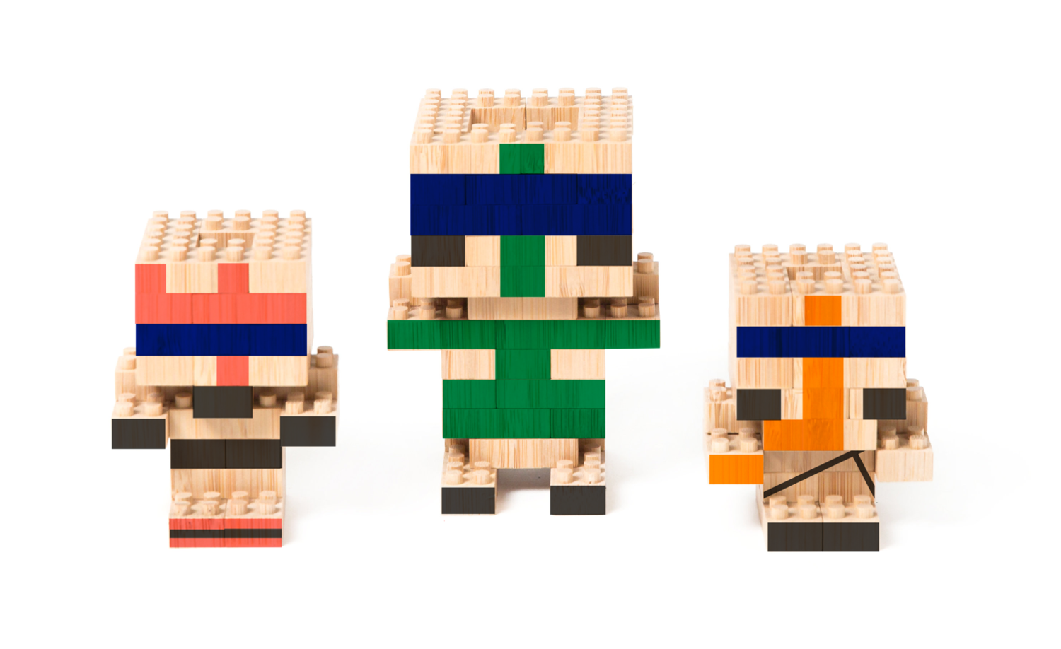 Eco-bricks Bamboo - 24 Piece Blocks Once Kids