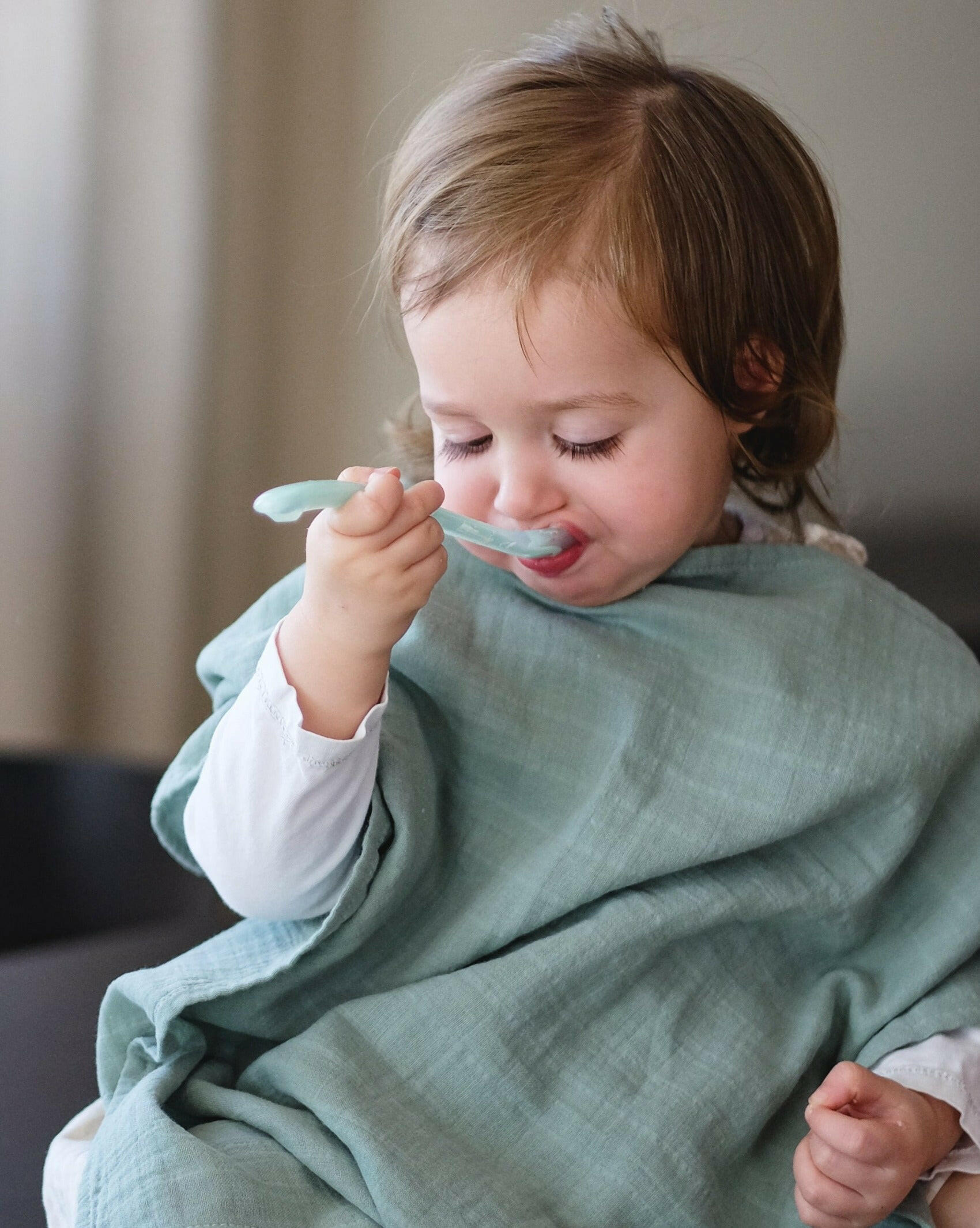 Organic Baby Swaddle Maxi — Sage Swaddle Little Otja