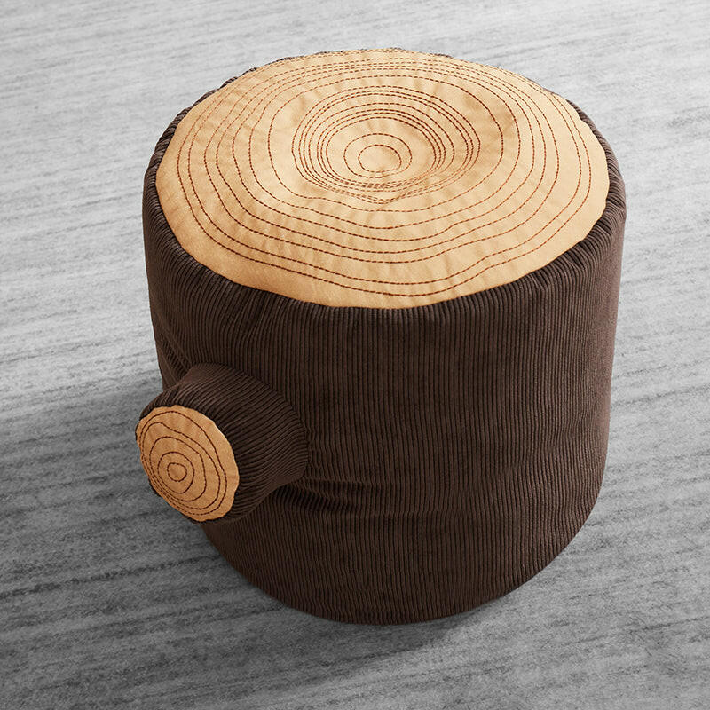 Tree Stump Pouf Wonder and Wise