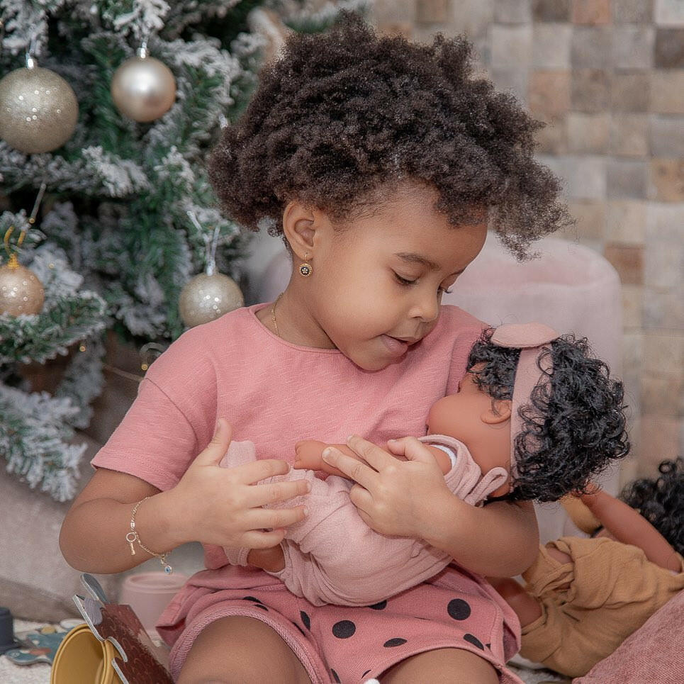 Black Baby Doll Shiny Loreta Dolls Mrs.Ertha