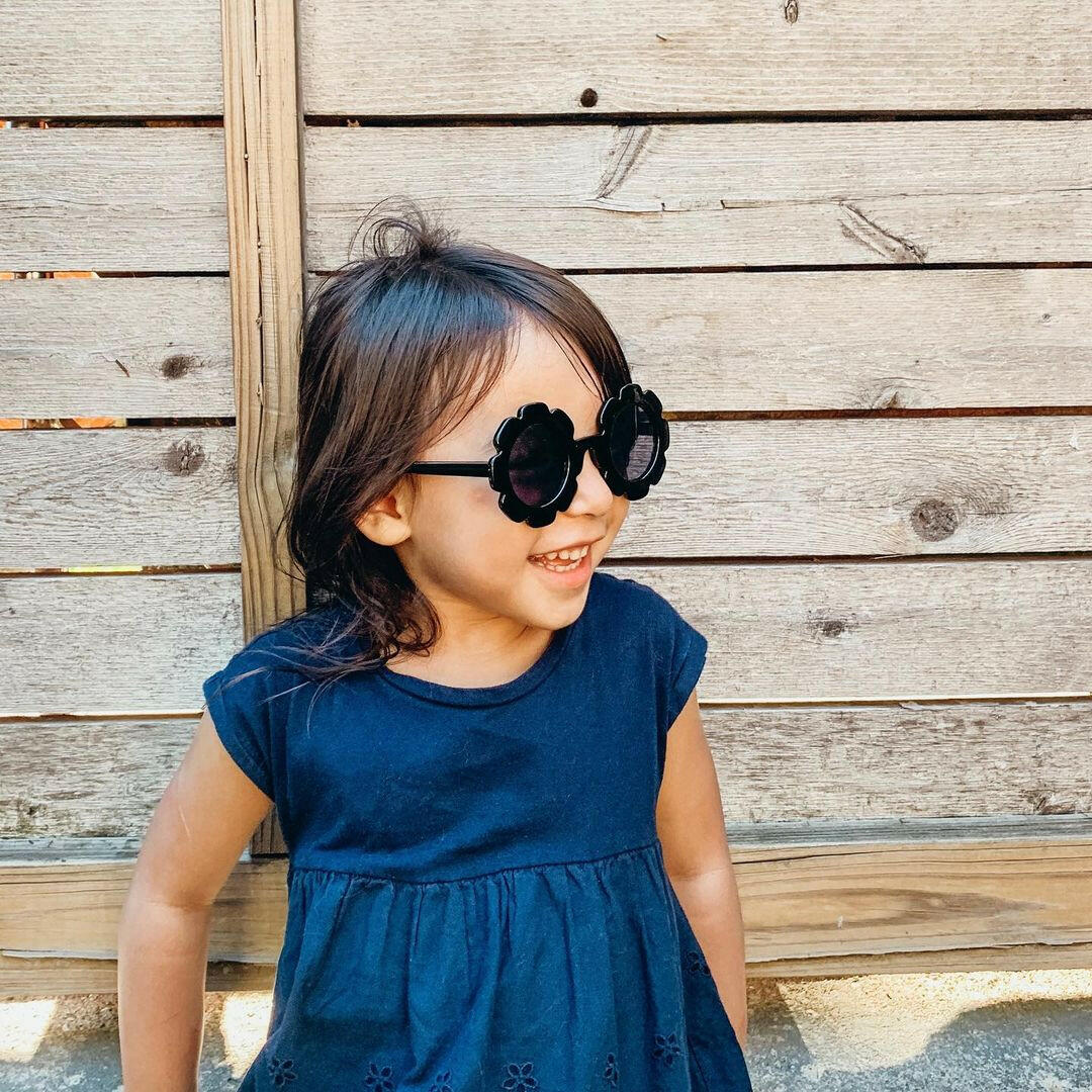 Flower Sunnies - Black Sunglasses Miss Mimi by MKS Miminoo