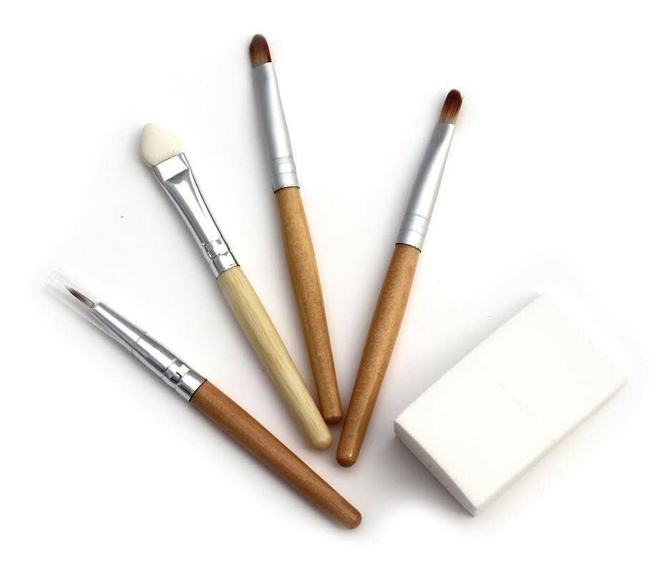 Eco Makeup Applicator Set Art Supplies Natural Earth Paint