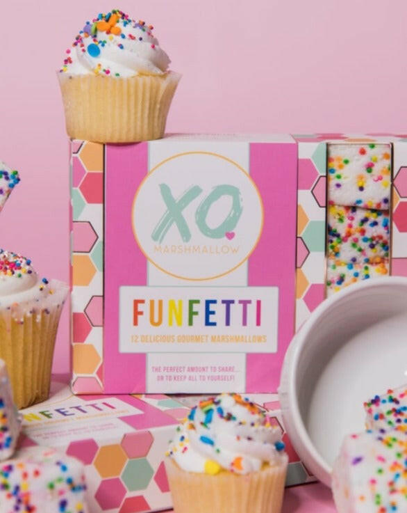 Funfetti Marshmallows Valentines XO Marshmallow