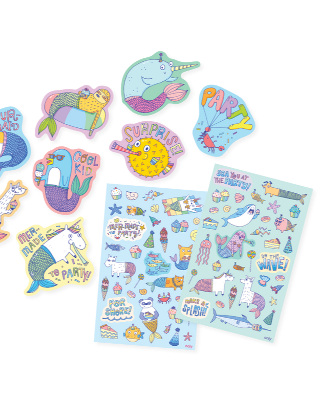 Scented Scratch Stickers - Mer-Made To Party Art Supplies OOLY - Art & School Supplies