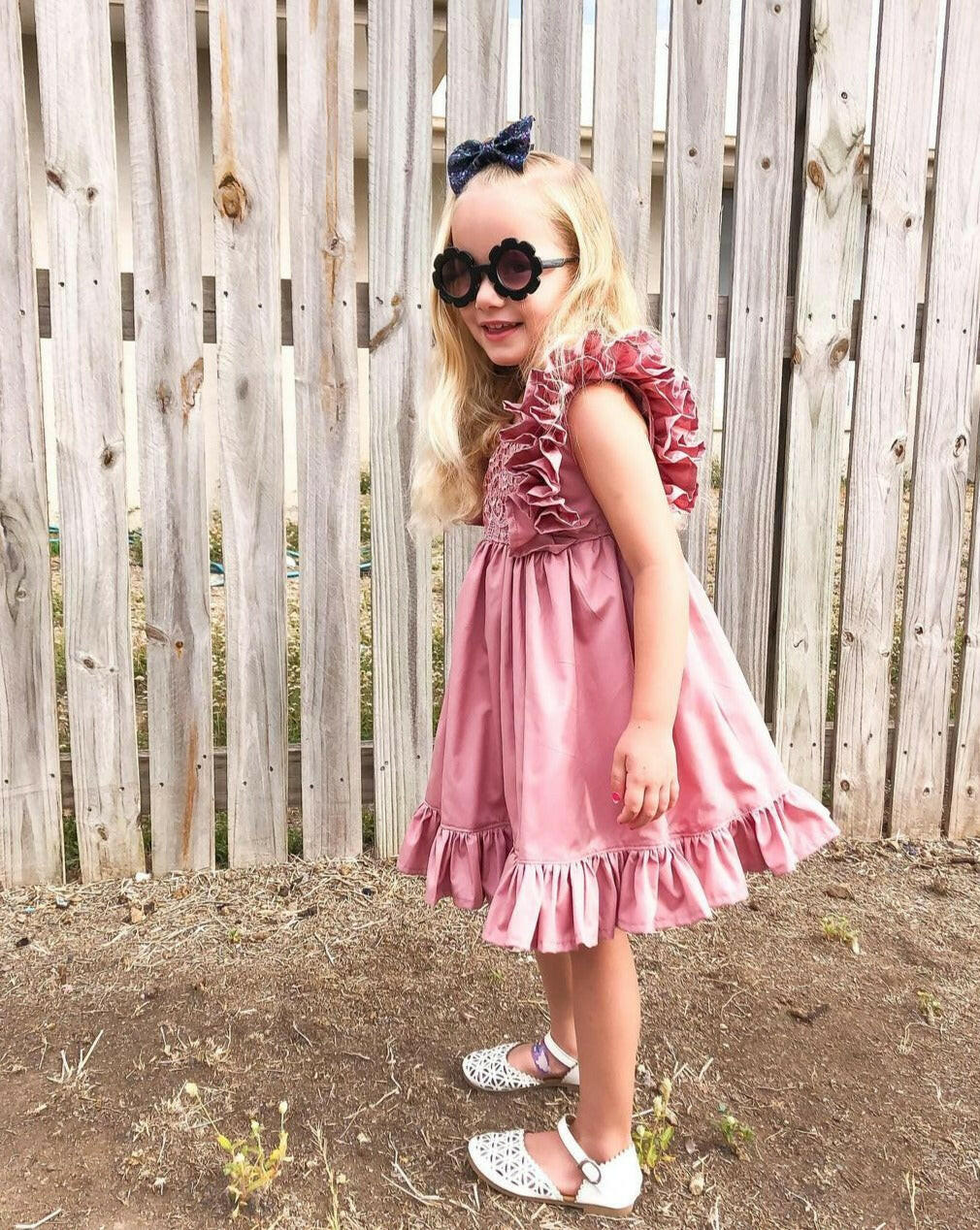 Flower Sunnies - Black Sunglasses Miss Mimi by MKS Miminoo