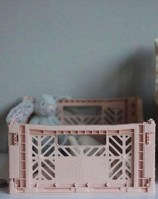 Folding Crate - Milk Tea Toy Storage Aykasa