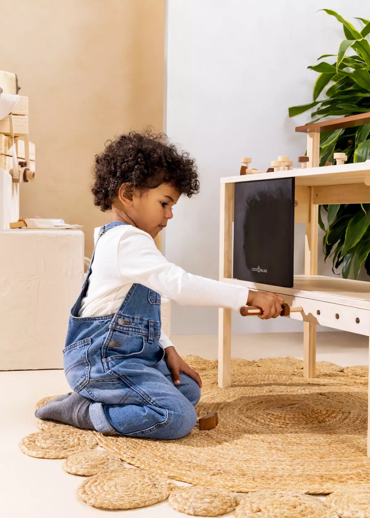 Mini Wooden Workbench Playset Play Tools Coco Village