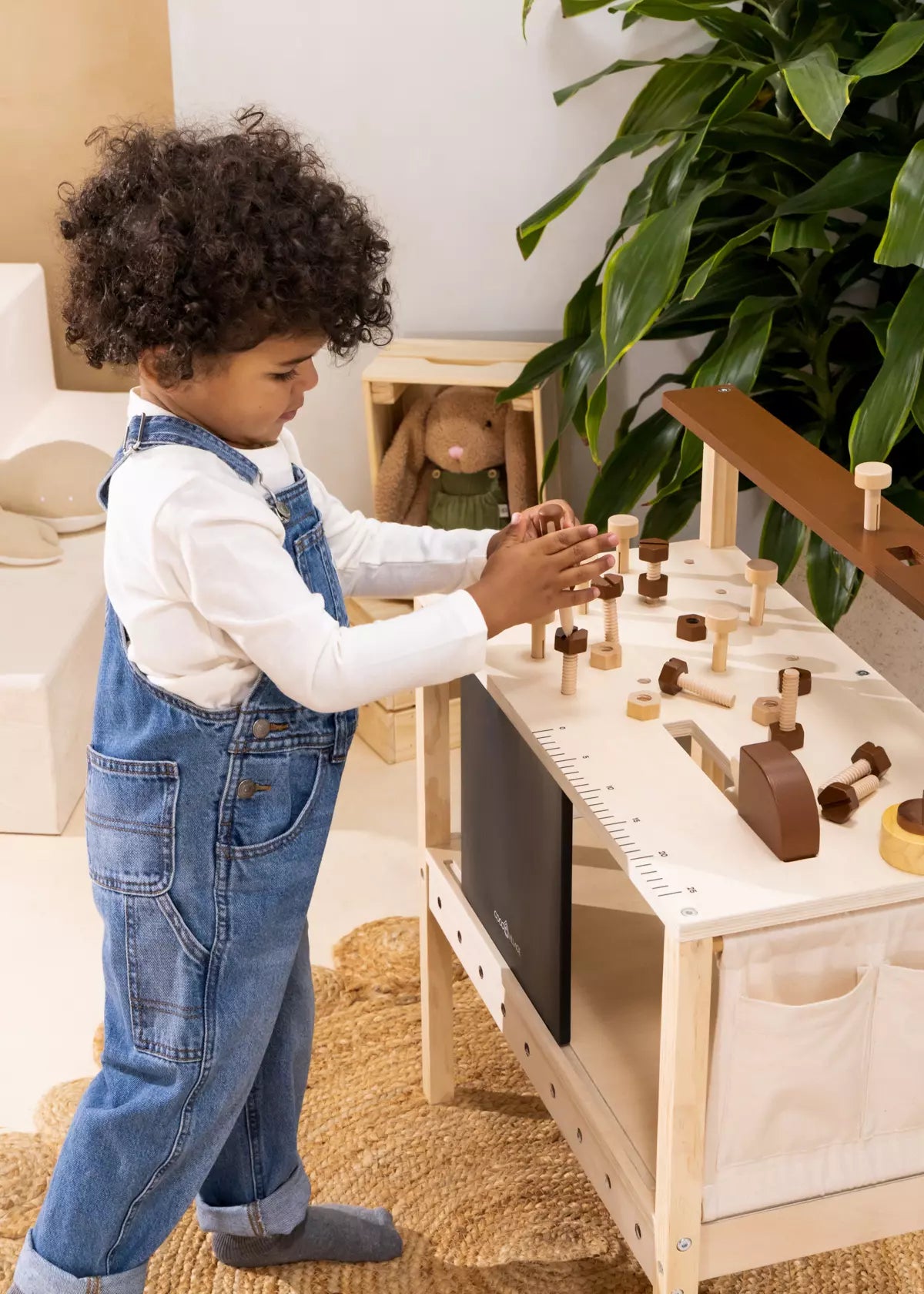 Mini Wooden Workbench Playset Play Tools Coco Village