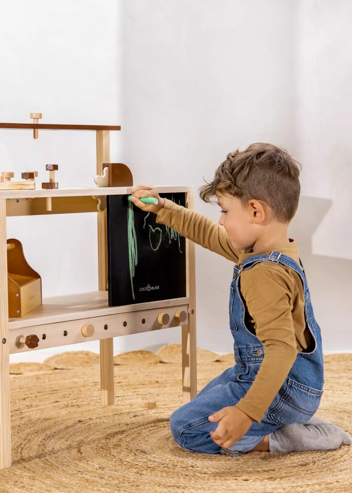 Mini Wooden Workbench Playset Play Tools Coco Village