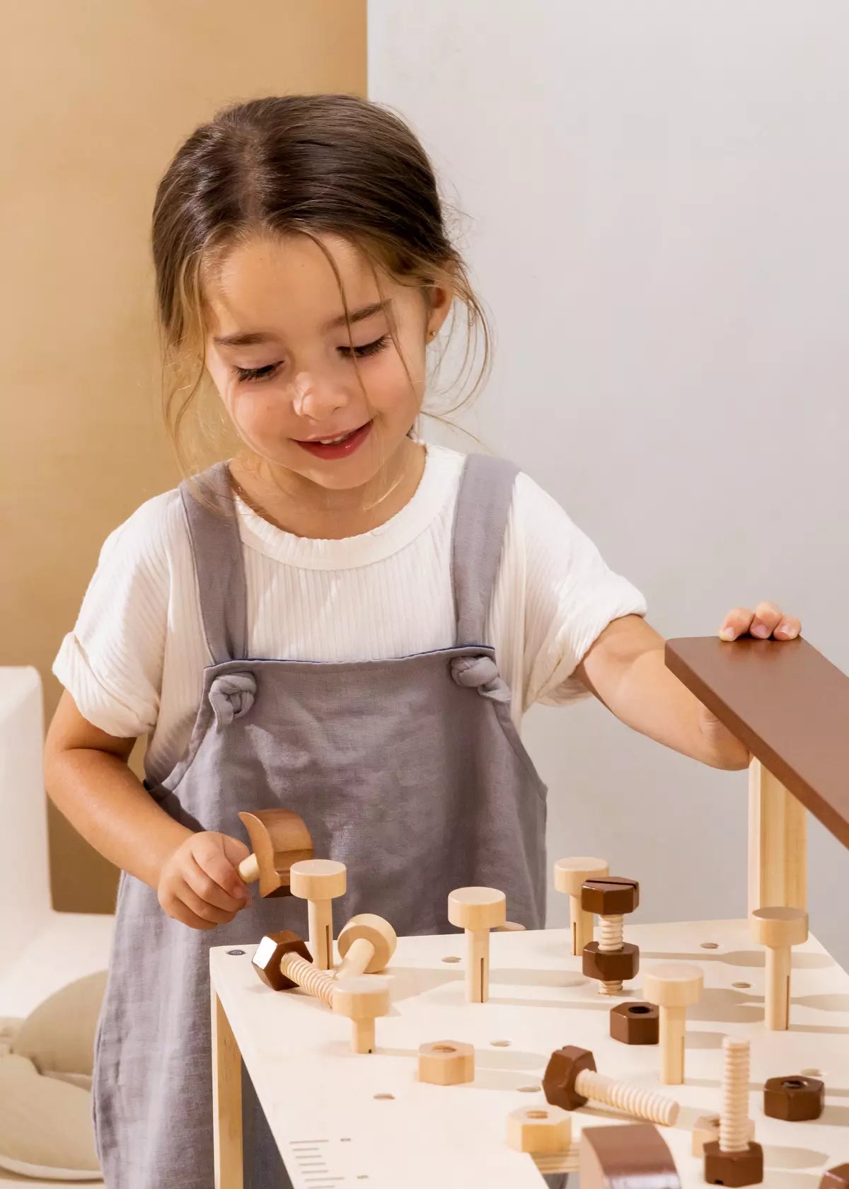 Mini Wooden Workbench Playset Play Tools Coco Village
