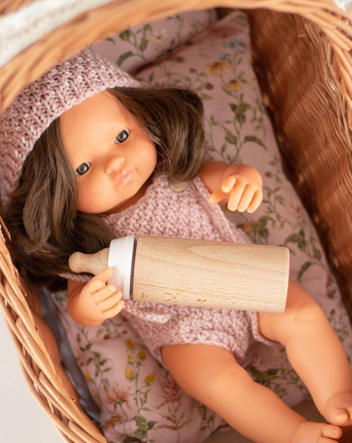 Baby Girl Doll - Brunette Dolls Miniland