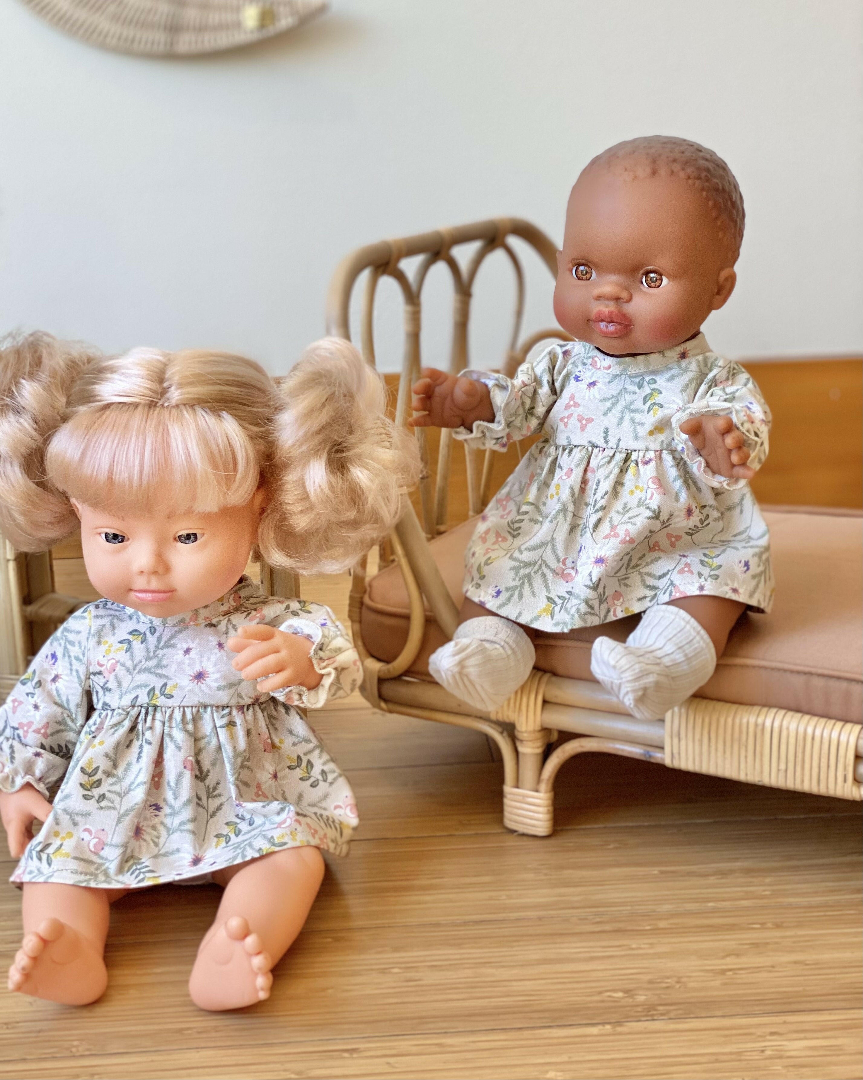 Cotton Doll Dress - Spring Floral Doll Clothing Little Wonder & Co.