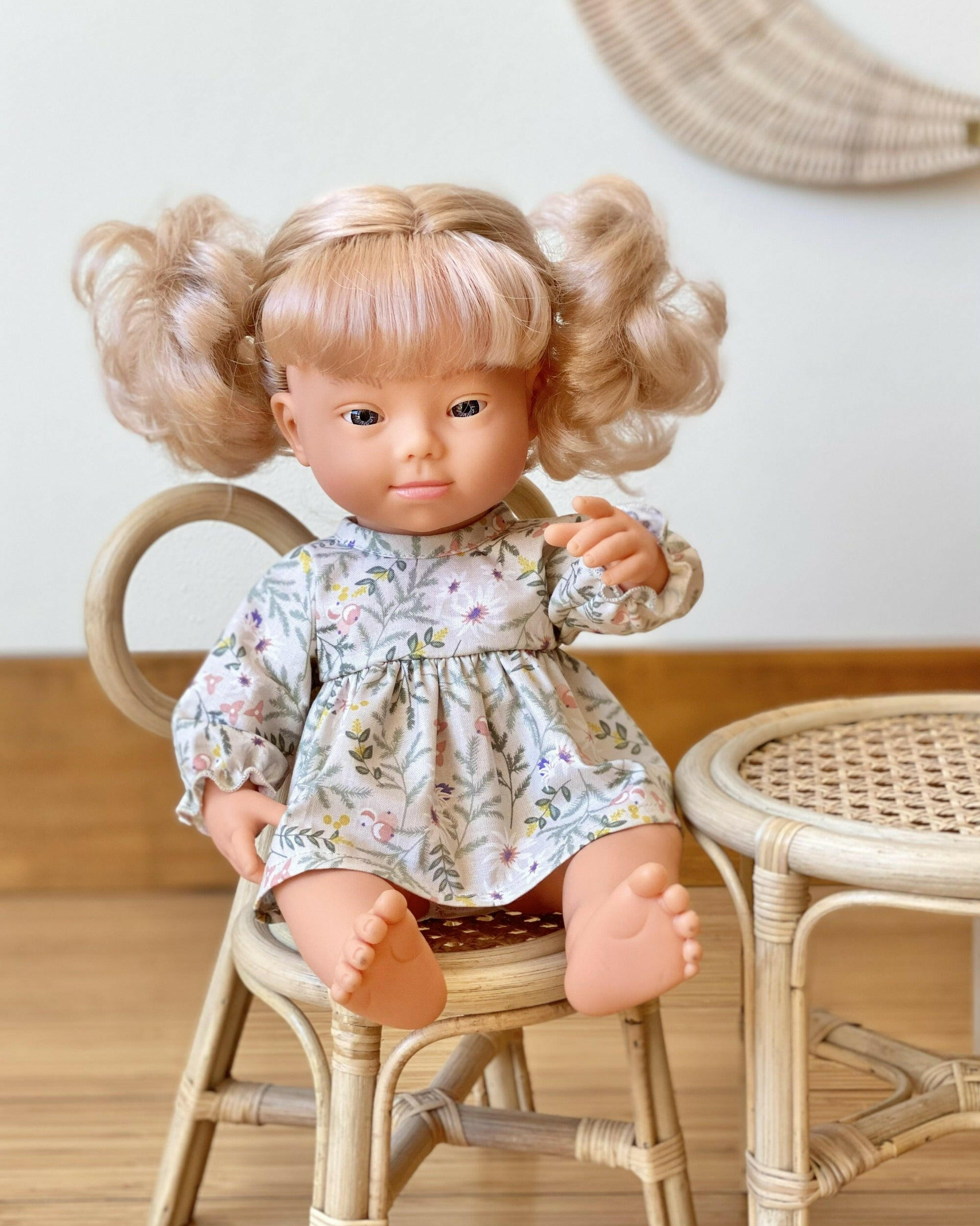 Cotton Doll Dress - Spring Floral Doll Clothing Little Wonder & Co.