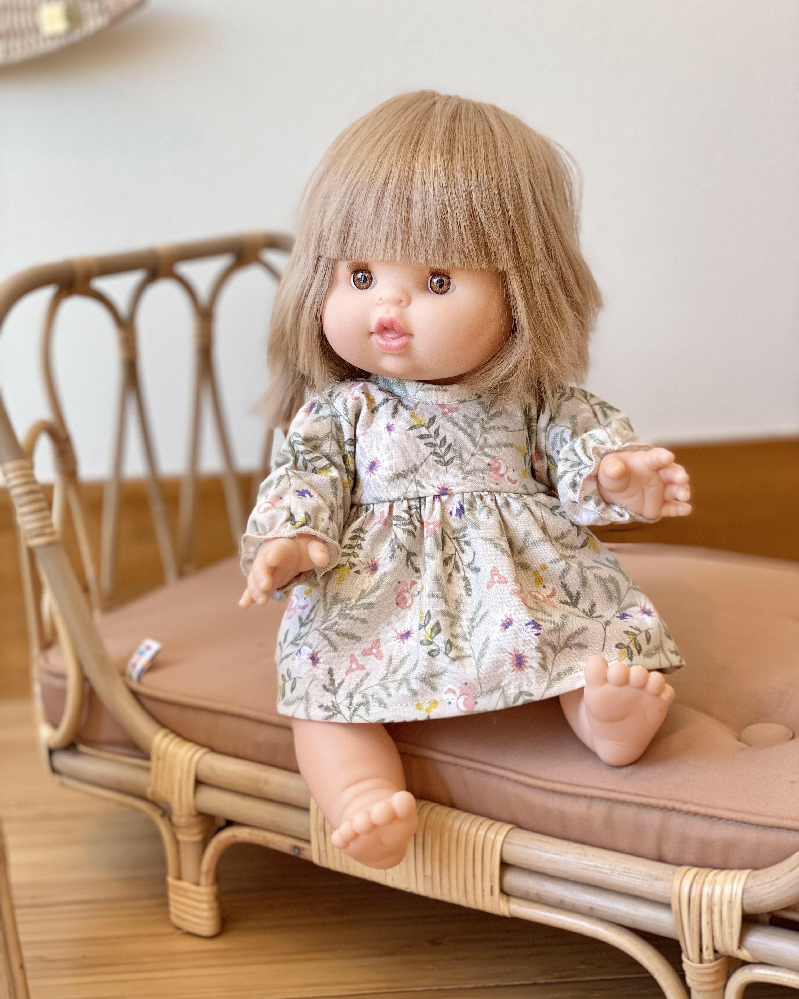 Cotton Doll Dress - Spring Floral Doll Clothing Little Wonder & Co.