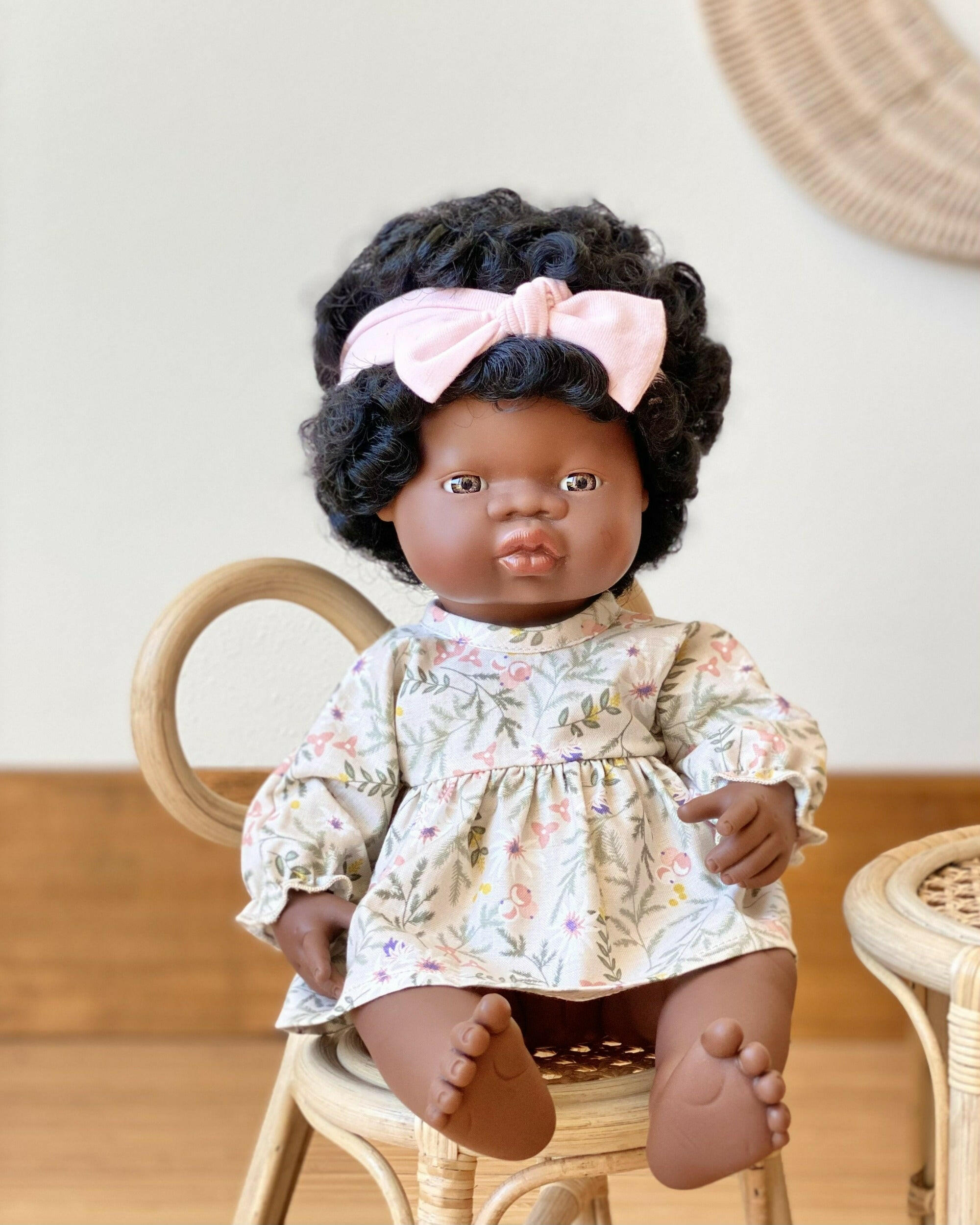Cotton Doll Dress - Spring Floral Doll Clothing Little Wonder & Co.