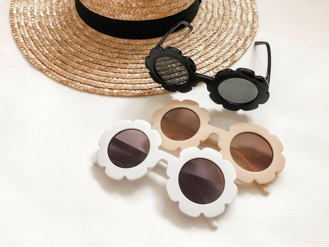 Flower Sunnies - Black Sunglasses Miss Mimi by MKS Miminoo