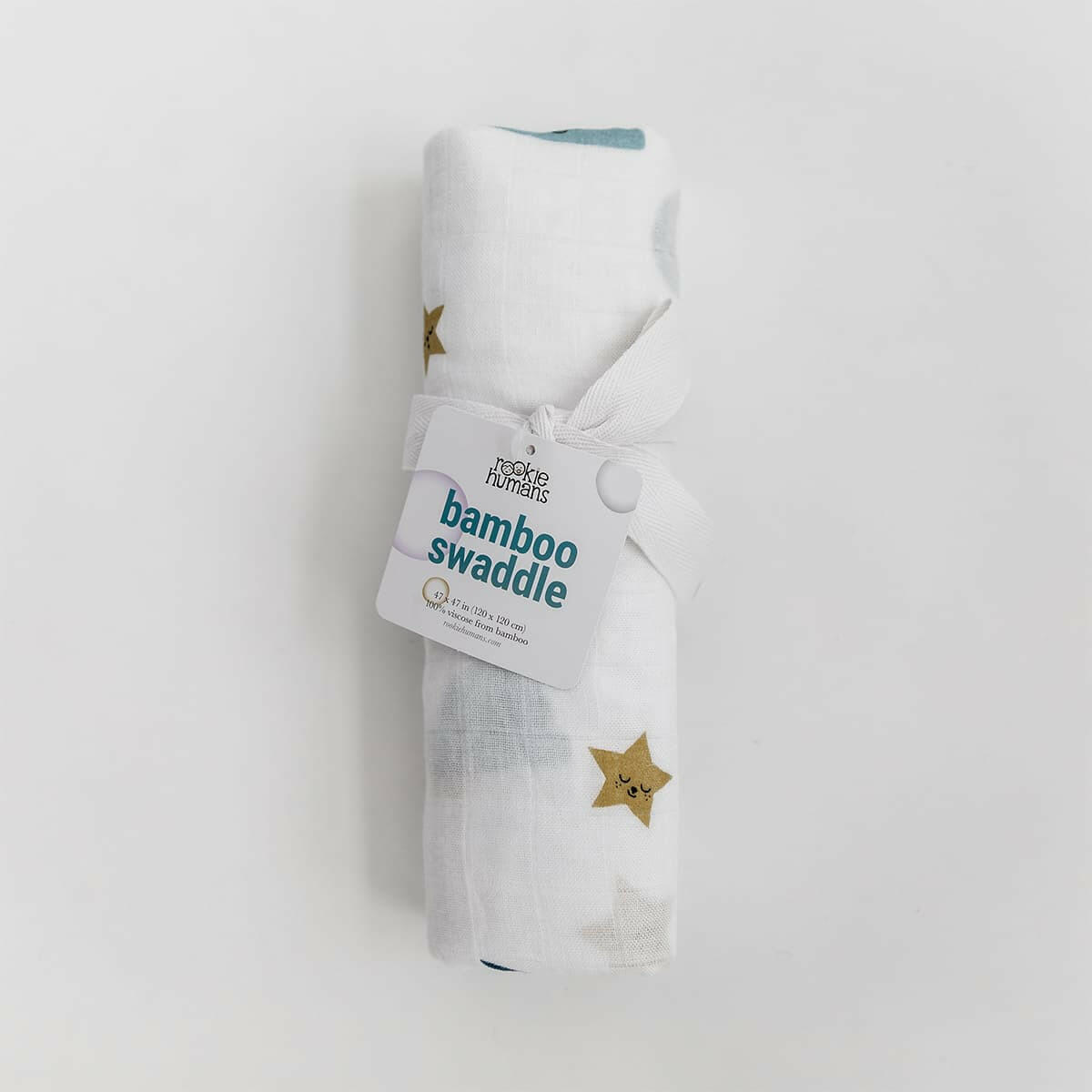 Moon and stars bamboo swaddle Swaddle Rookie Humans