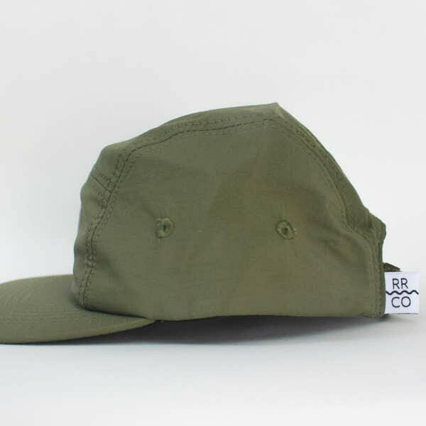 Waterproof Five-Panel Kids Hat - Moss Hats Rad River Co.