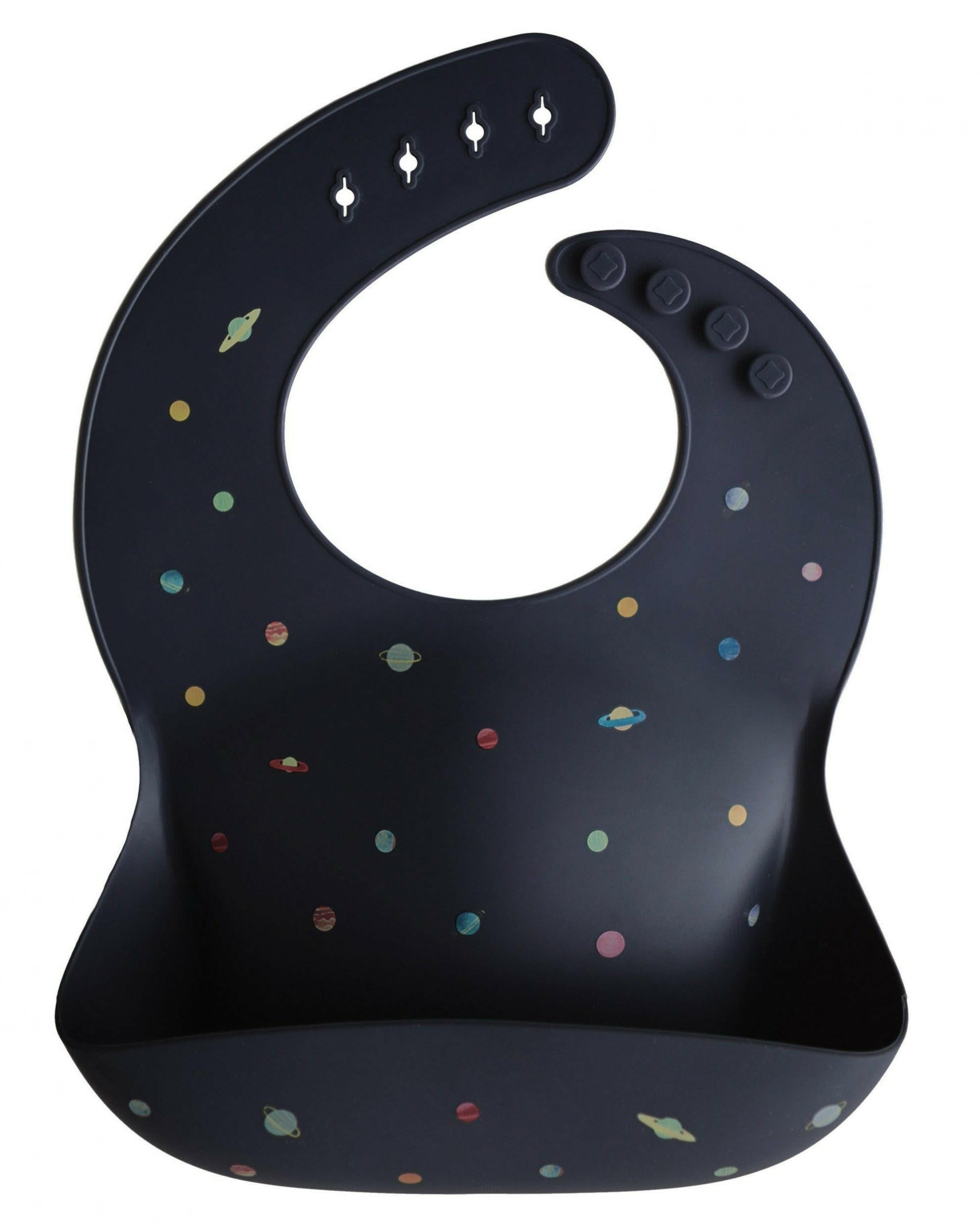 Silicone Baby Bib - Planets feeding Mushie