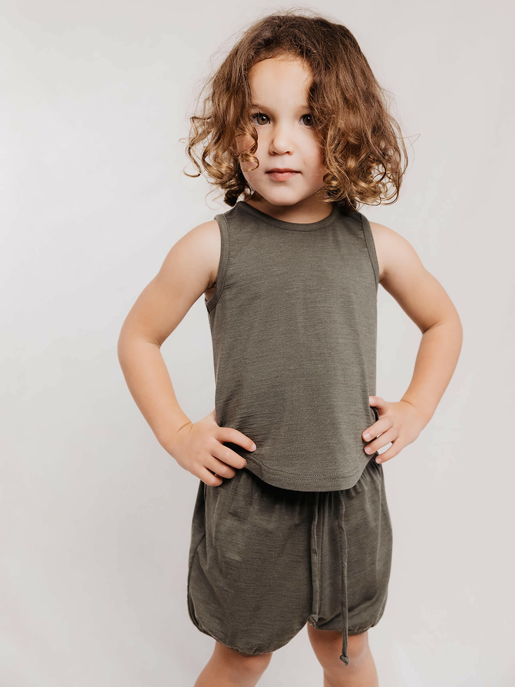 Child Climb Tank Lichen child tops Nui Organics