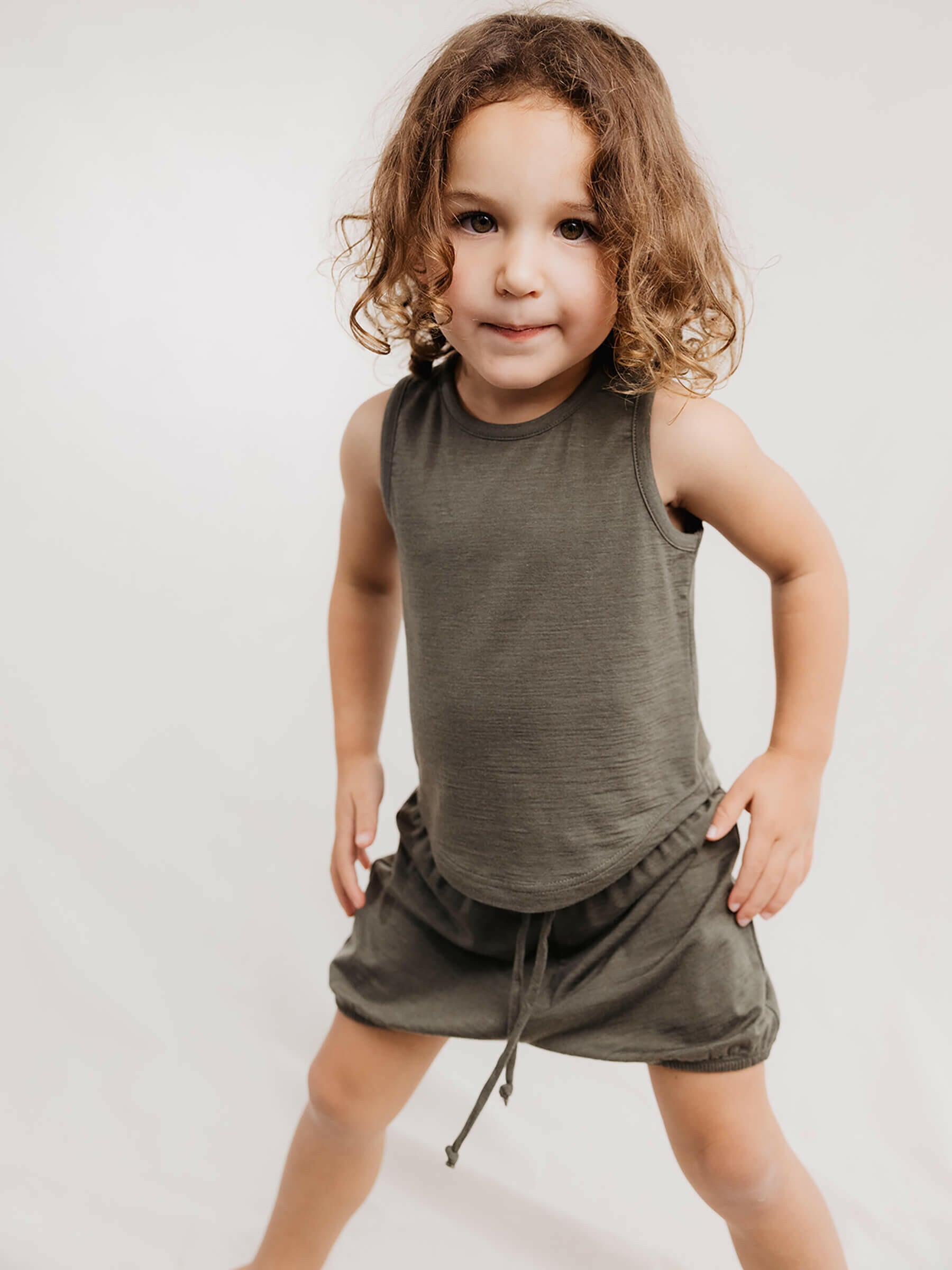 Child Climb Tank Lichen child tops Nui Organics