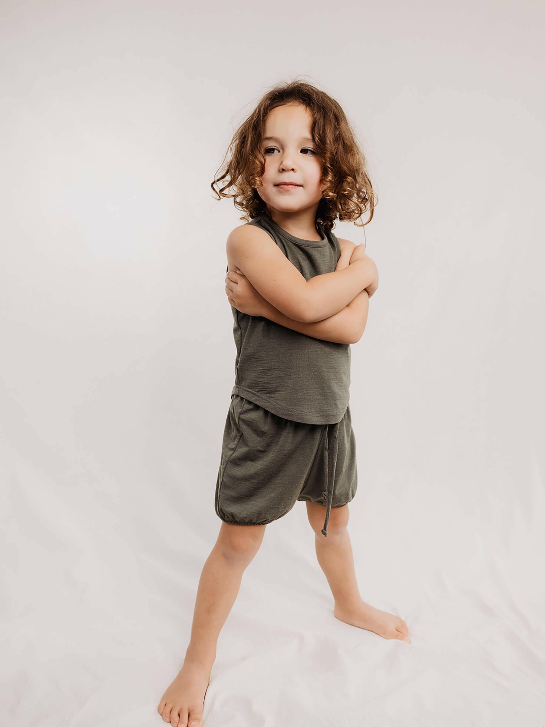 Child Climb Tank Lichen child tops Nui Organics