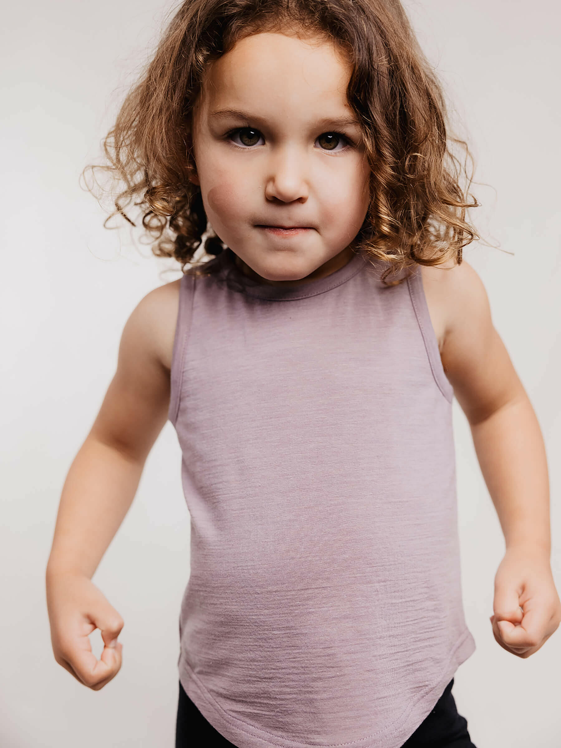 Child Climb Tank Mauve child tops Nui Organics