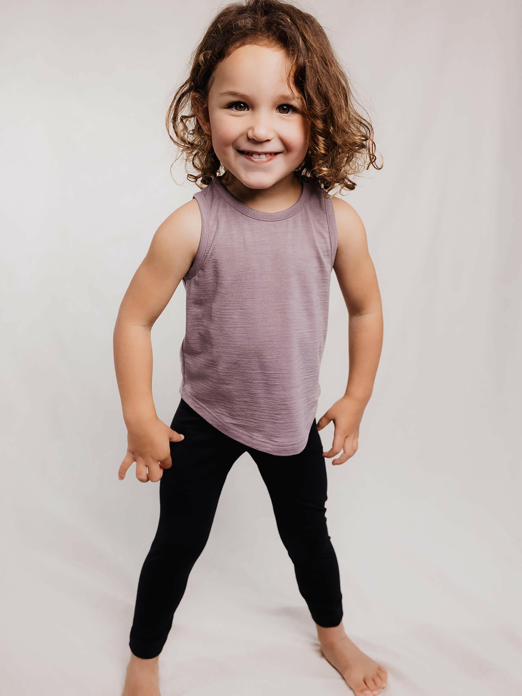Child Climb Tank Mauve child tops Nui Organics