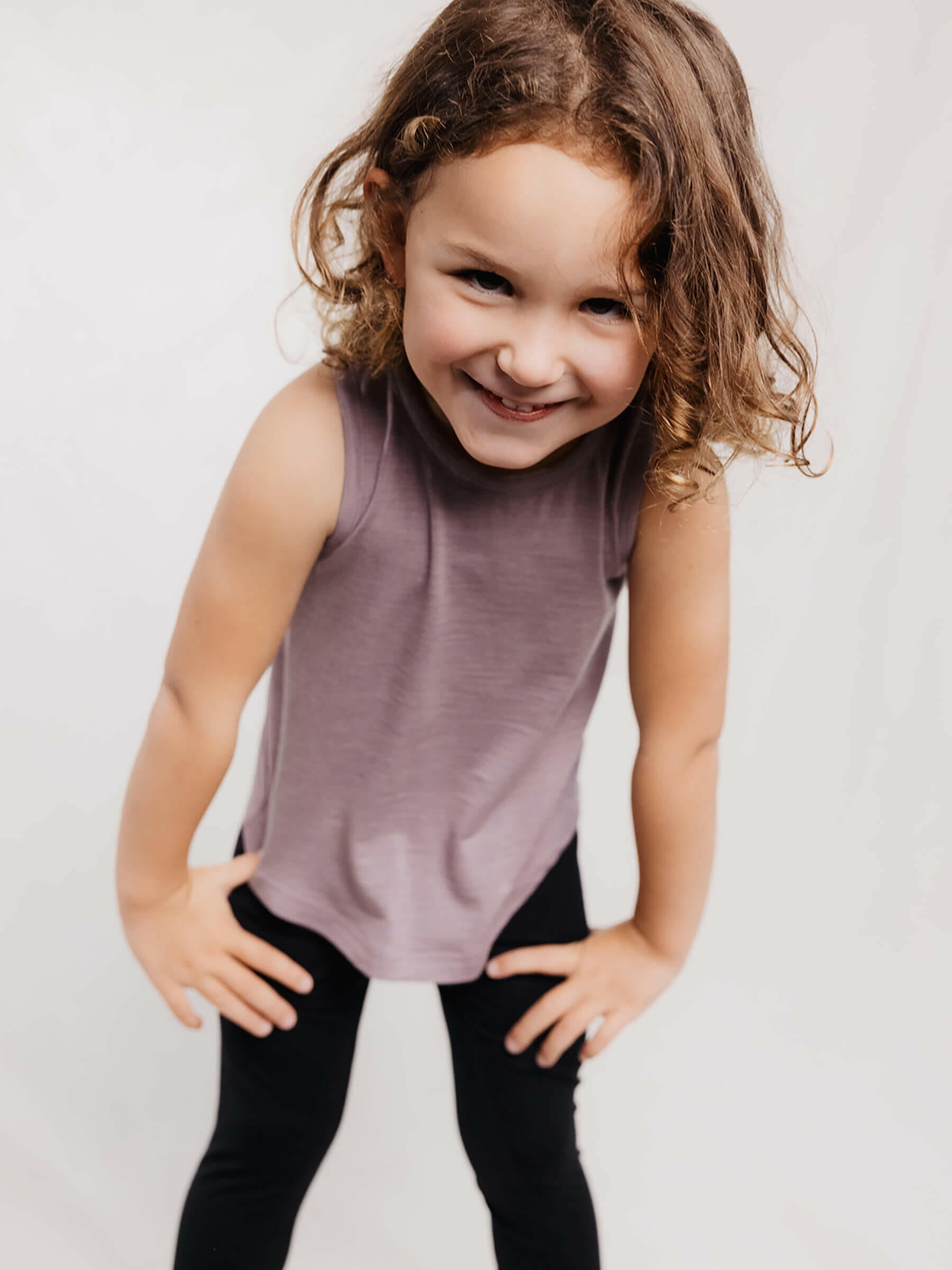 Child Climb Tank Mauve child tops Nui Organics