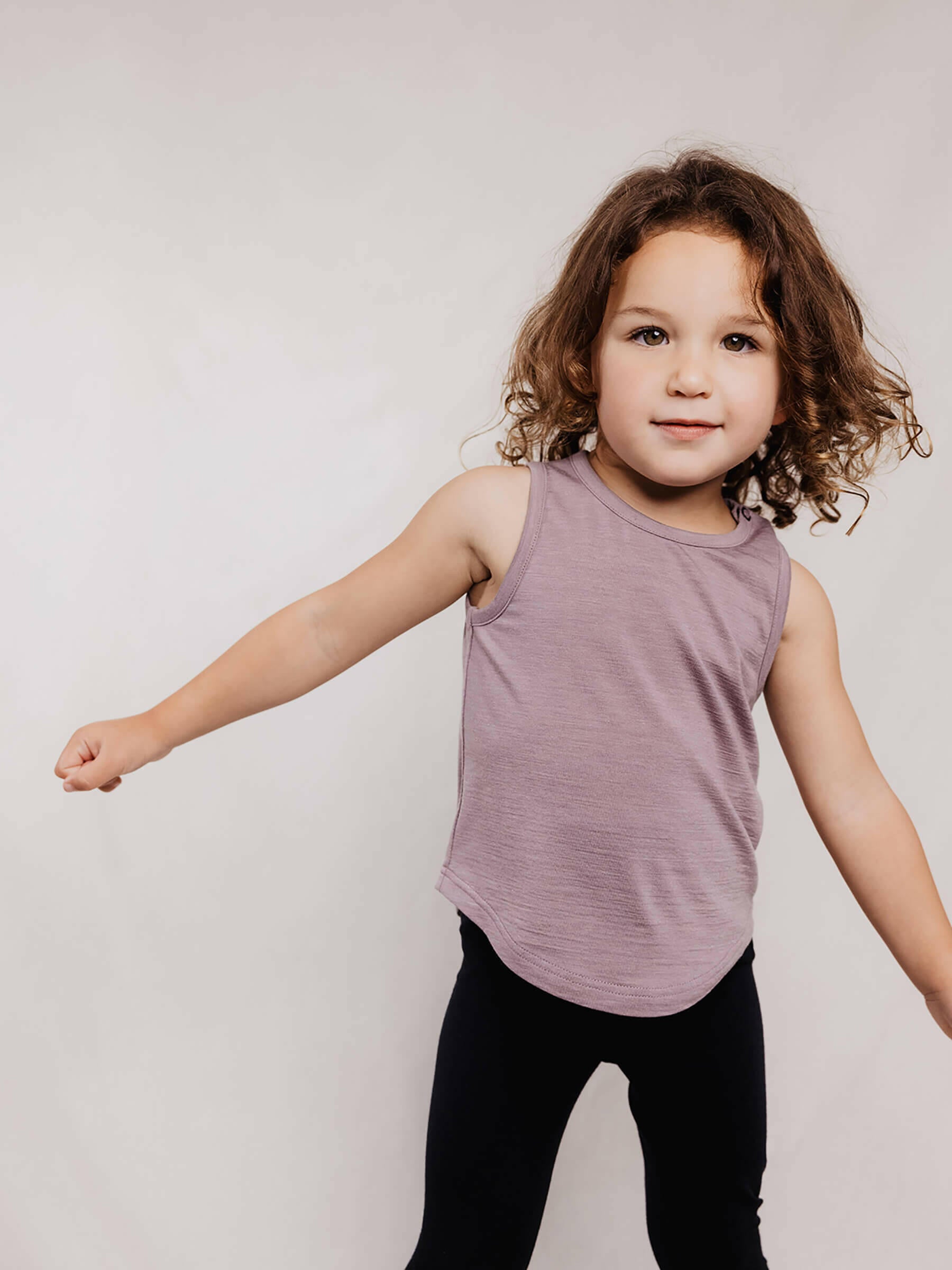 Child Climb Tank Mauve child tops Nui Organics
