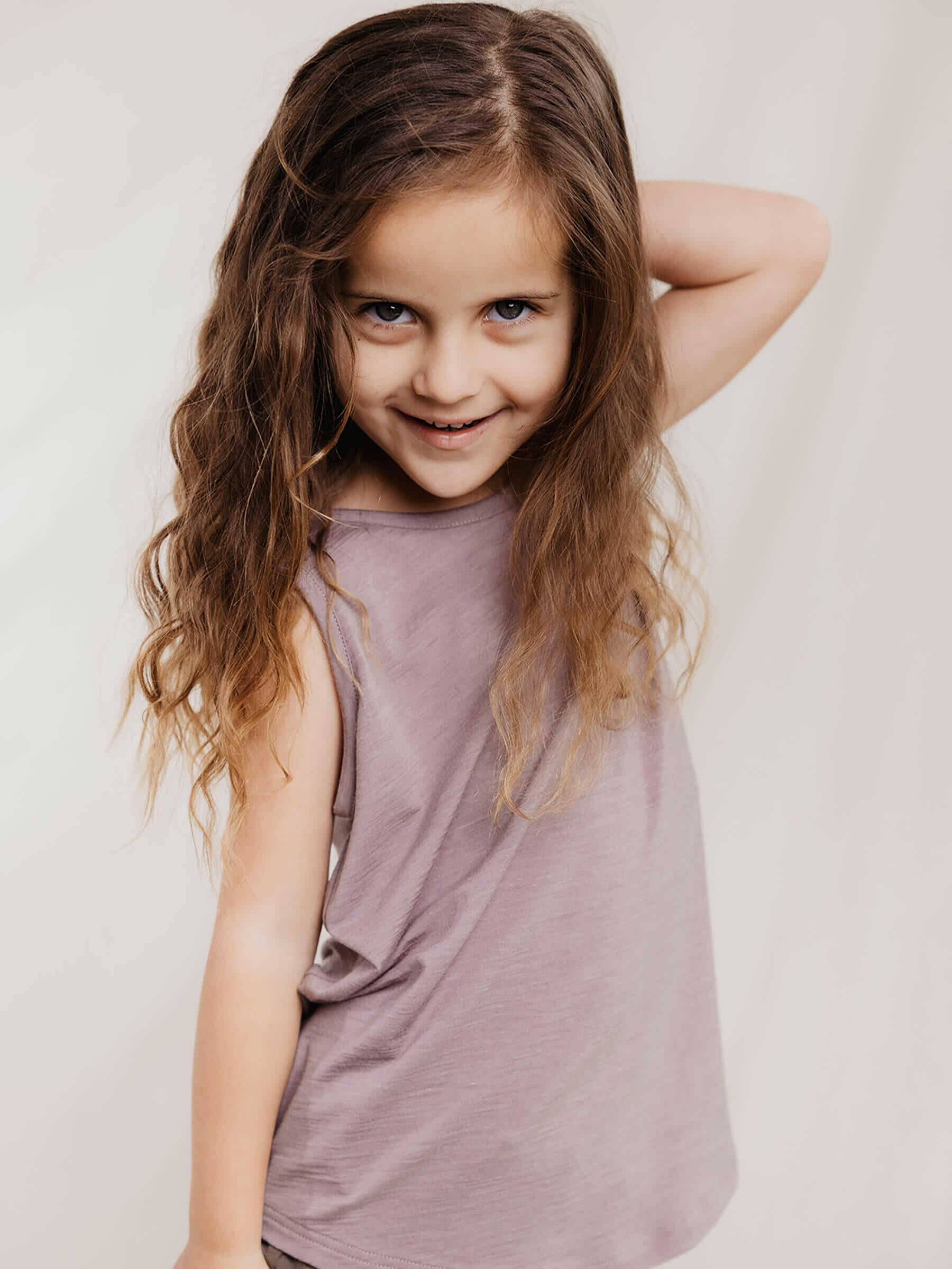 Child Climb Tank Mauve child tops Nui Organics