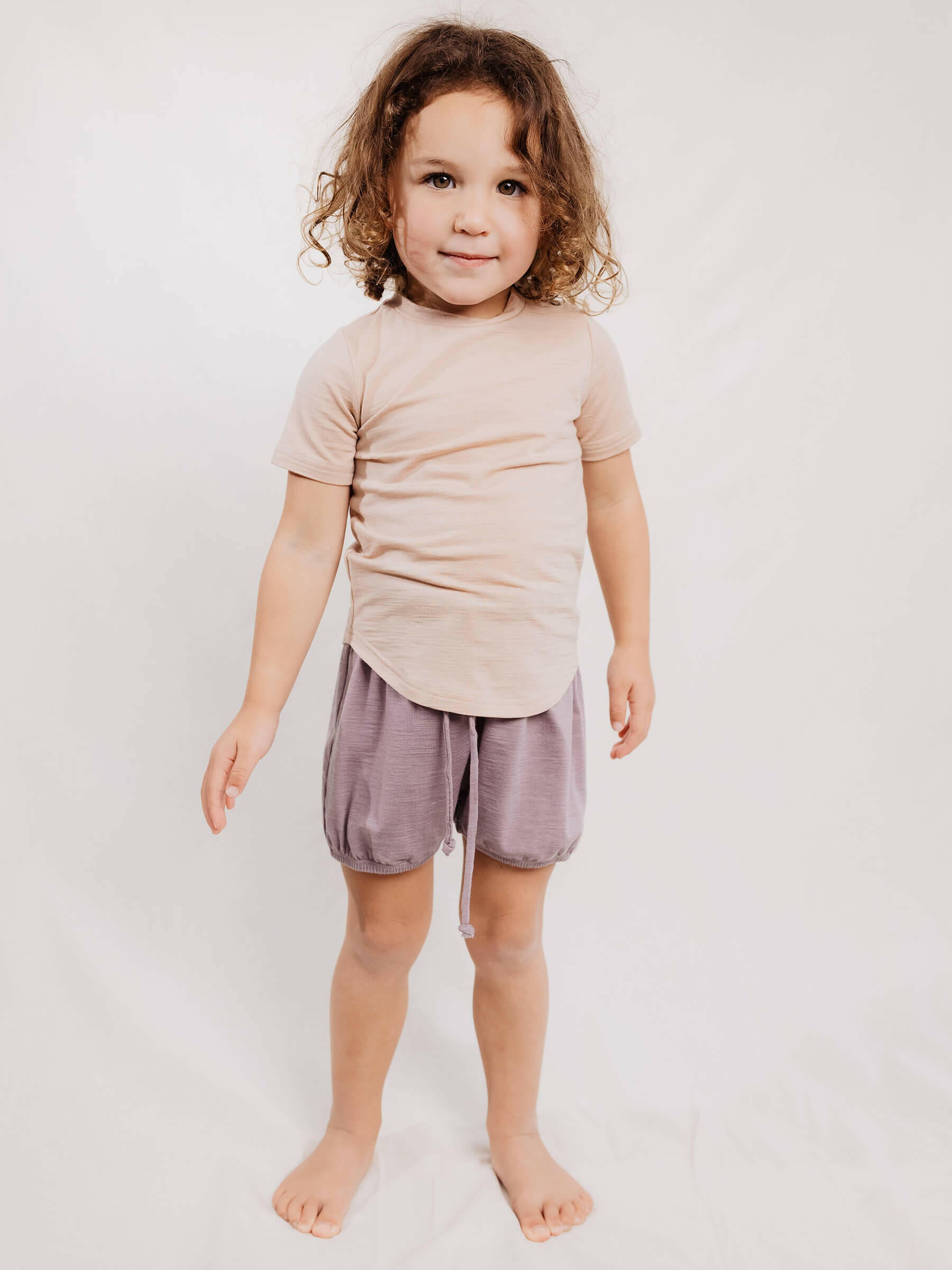 Child Juniper Shorts Mauve child bottoms Nui Organics