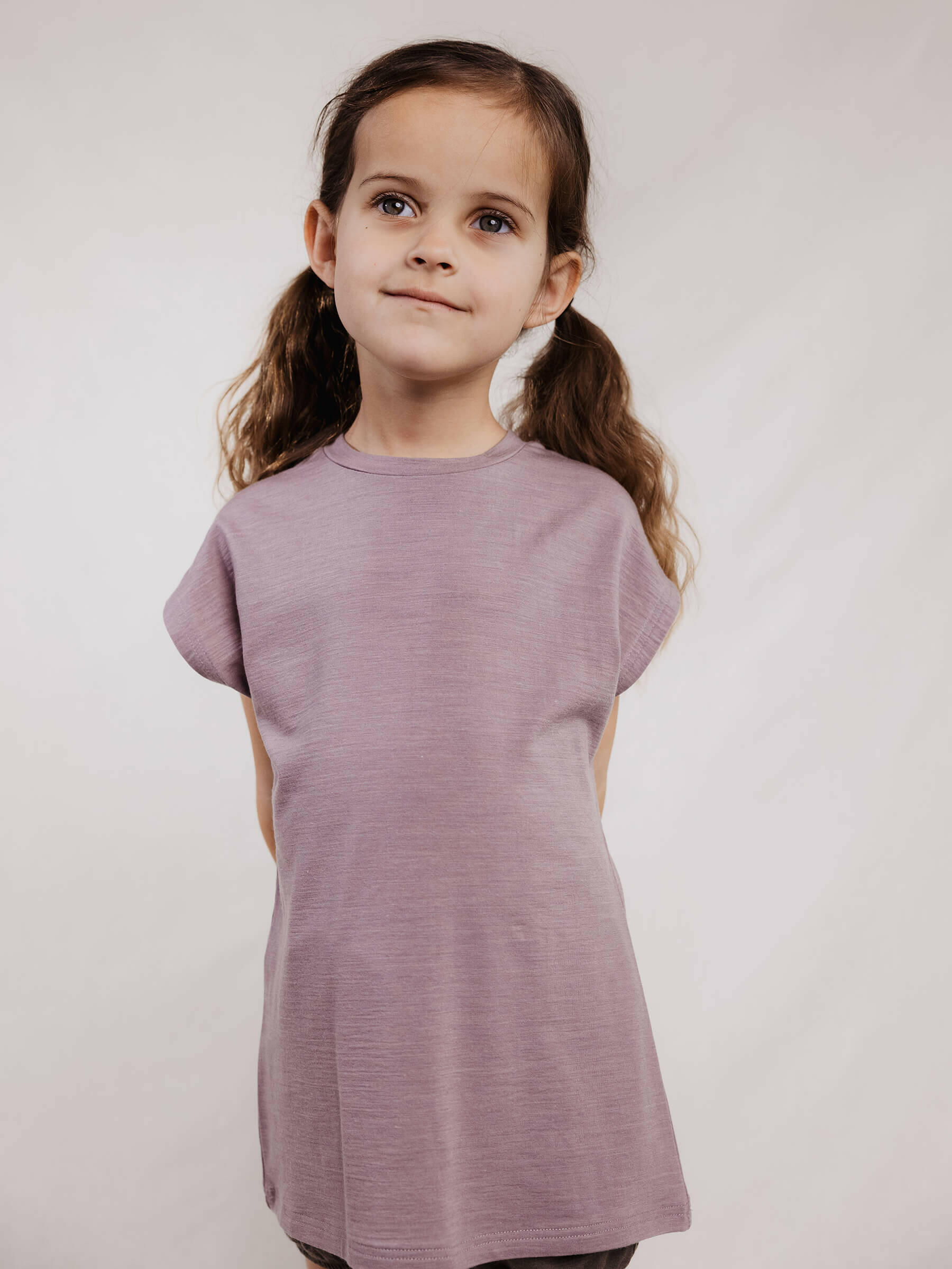Child Lily Tee Mauve child tops Nui Organics