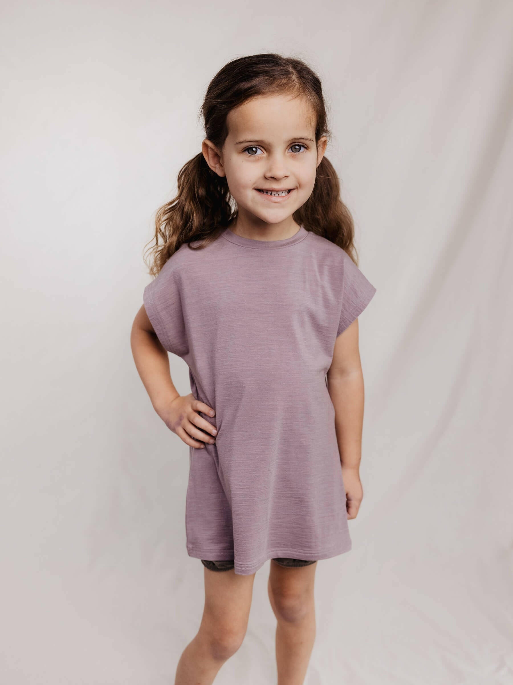 Child Lily Tee Mauve child tops Nui Organics