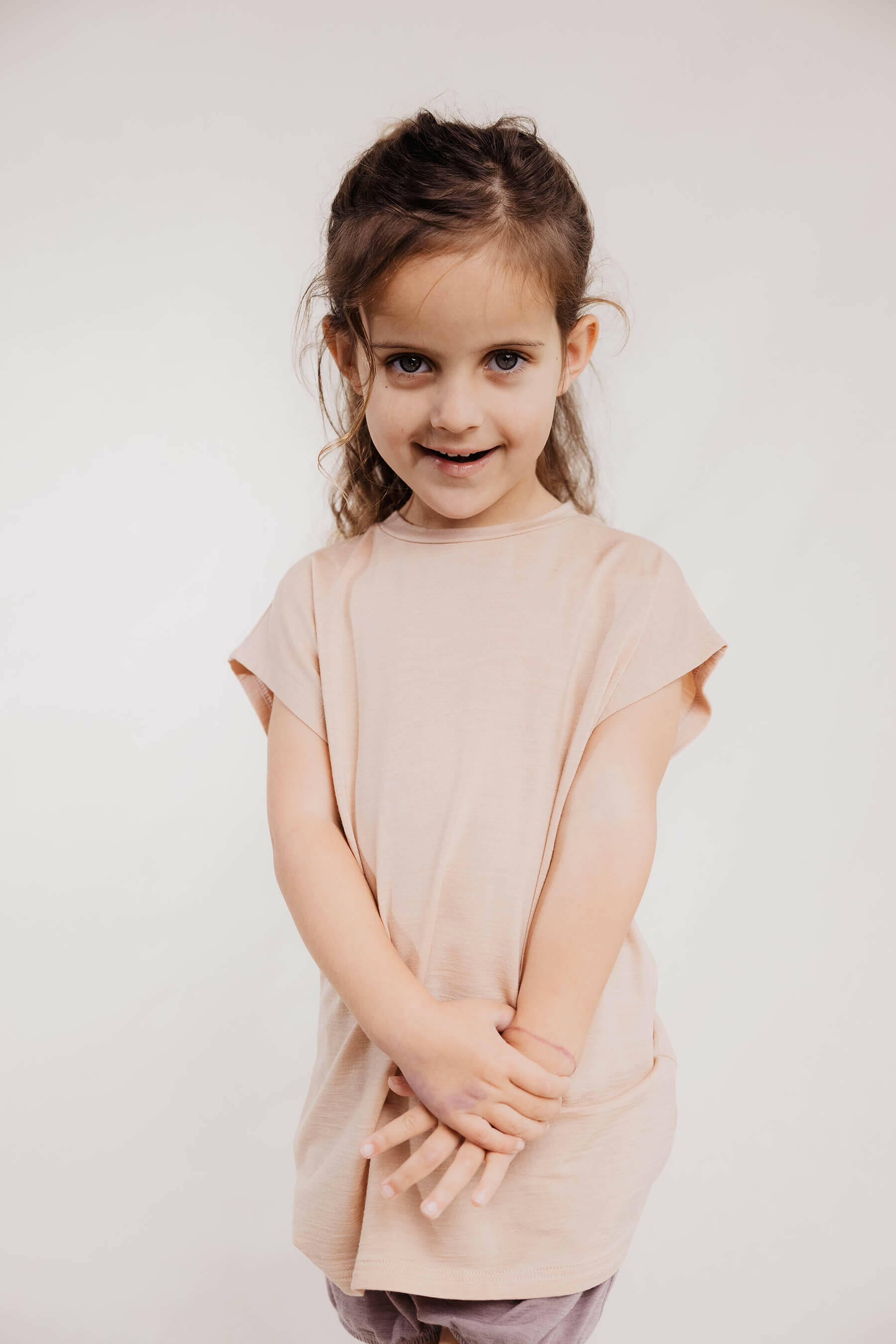 Child Lily Tee Mushroom child tops Nui Organics