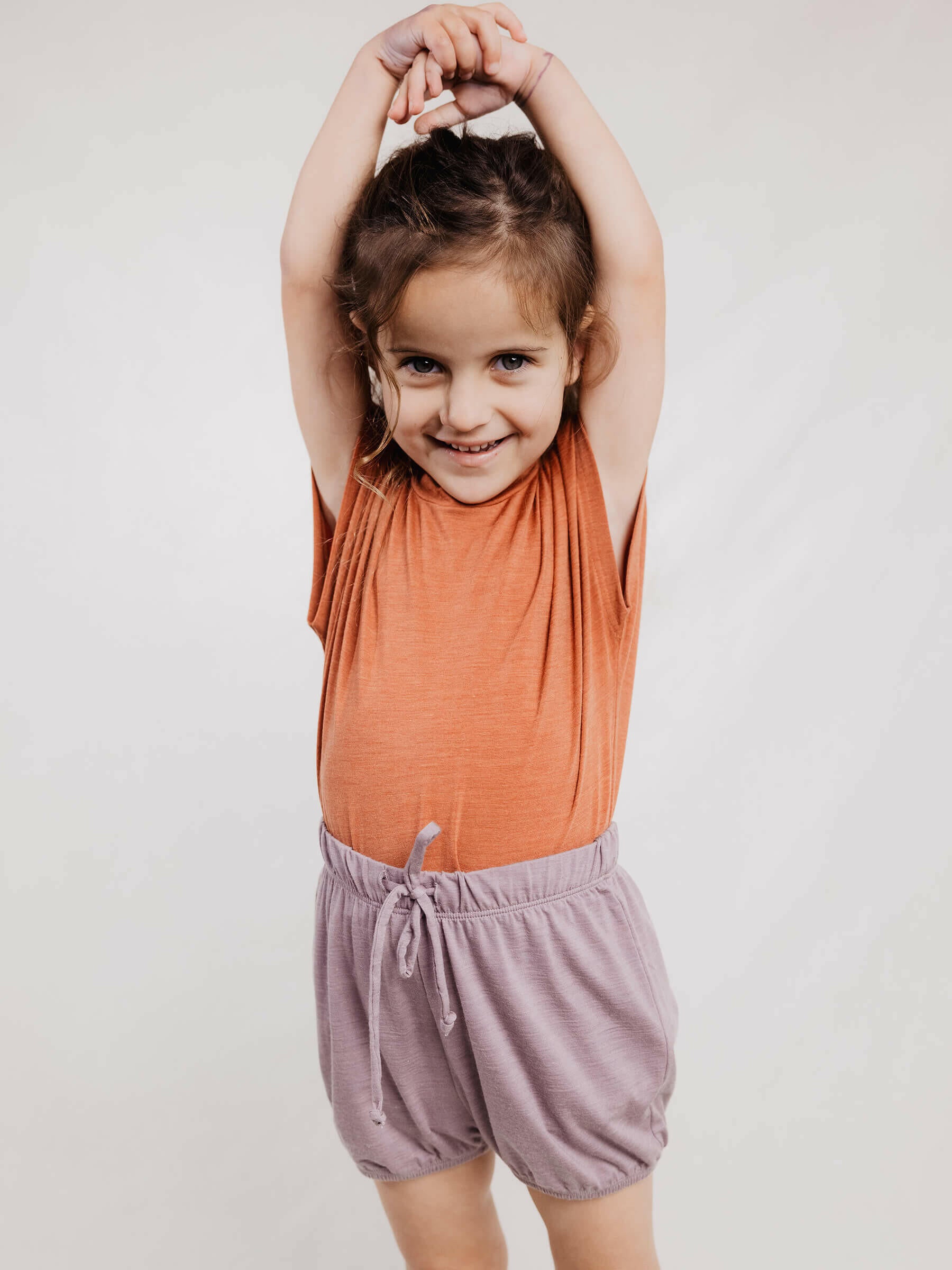Child Juniper Shorts Mauve child bottoms Nui Organics