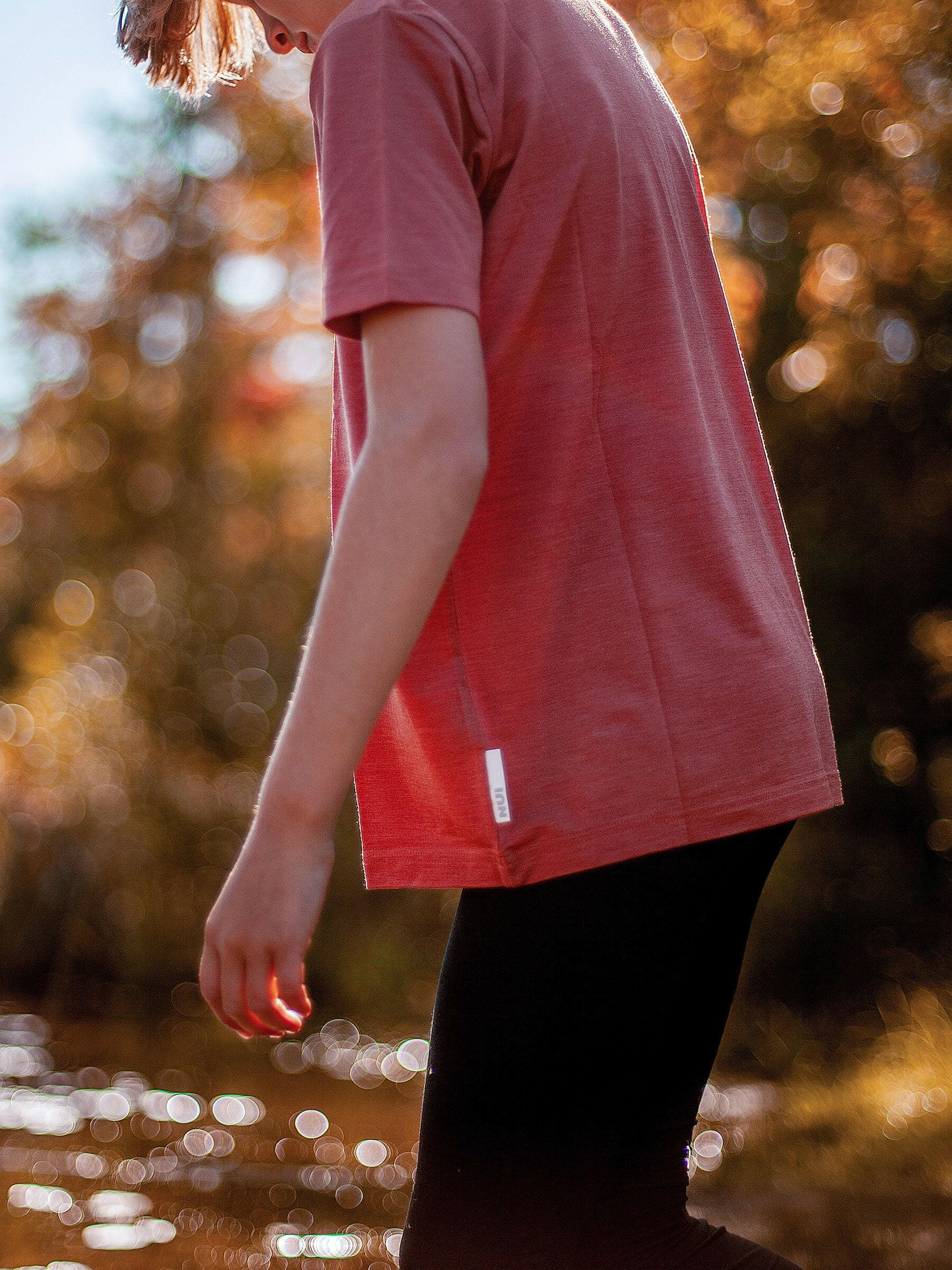 Child Plunge Tee Salmon child tops Nui Organics
