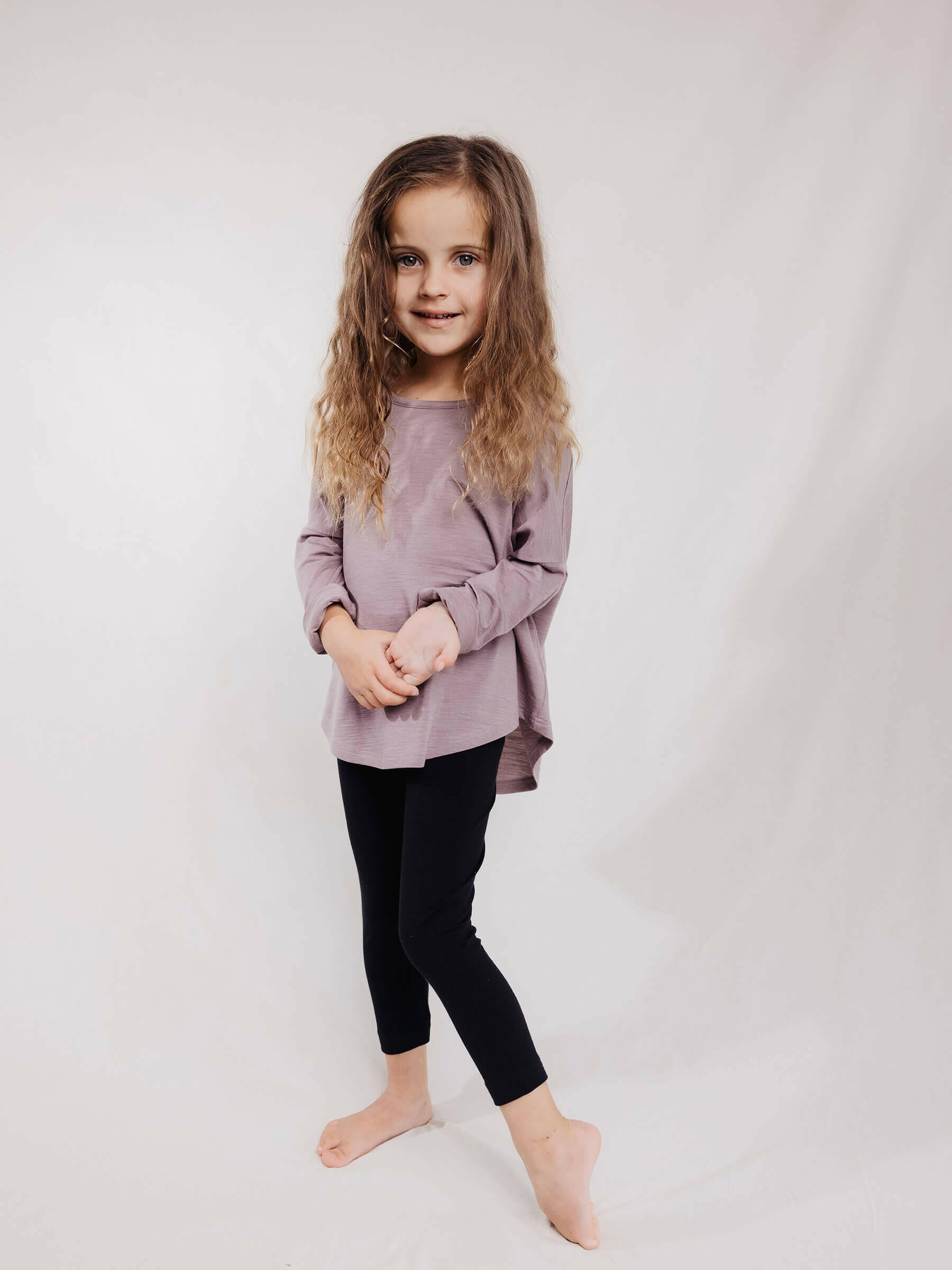Child Steffi Tee Mauve child tops Nui Organics