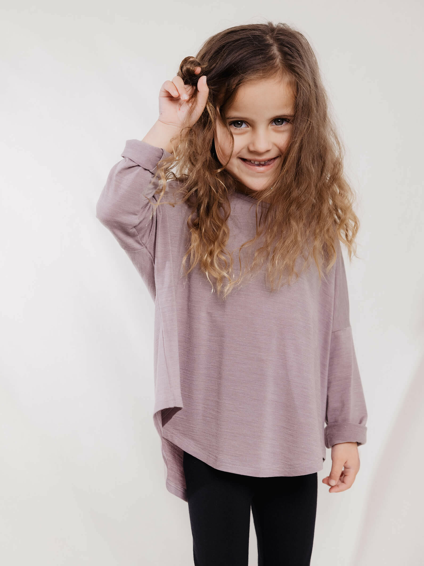 Child Steffi Tee Mauve child tops Nui Organics