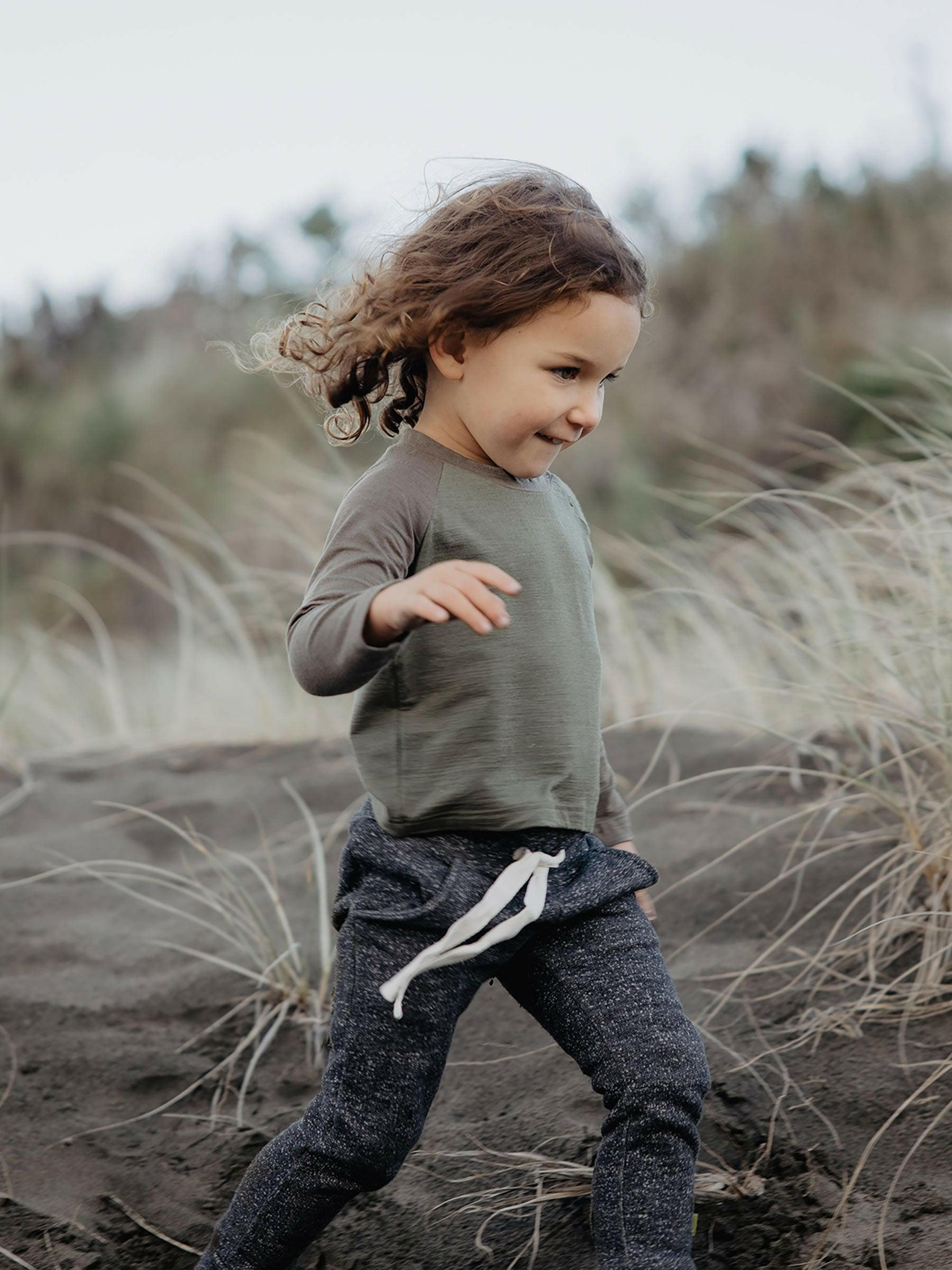 Baby Uncle Al Tee Lichen baby tops Nui Organics