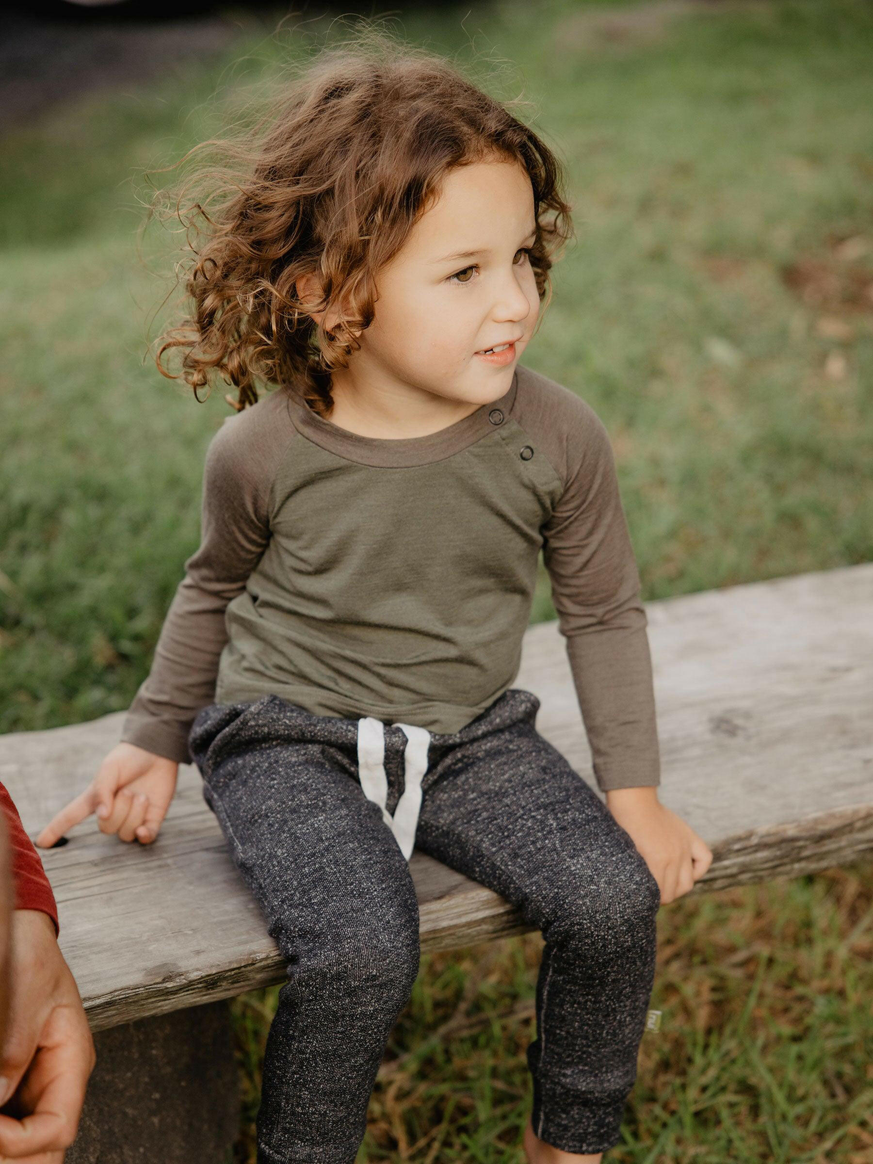 Baby Uncle Al Tee Lichen baby tops Nui Organics